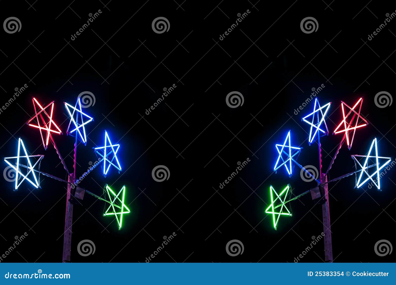 Fluorescent star stock photo. Image of multicolor, decoration 25383354