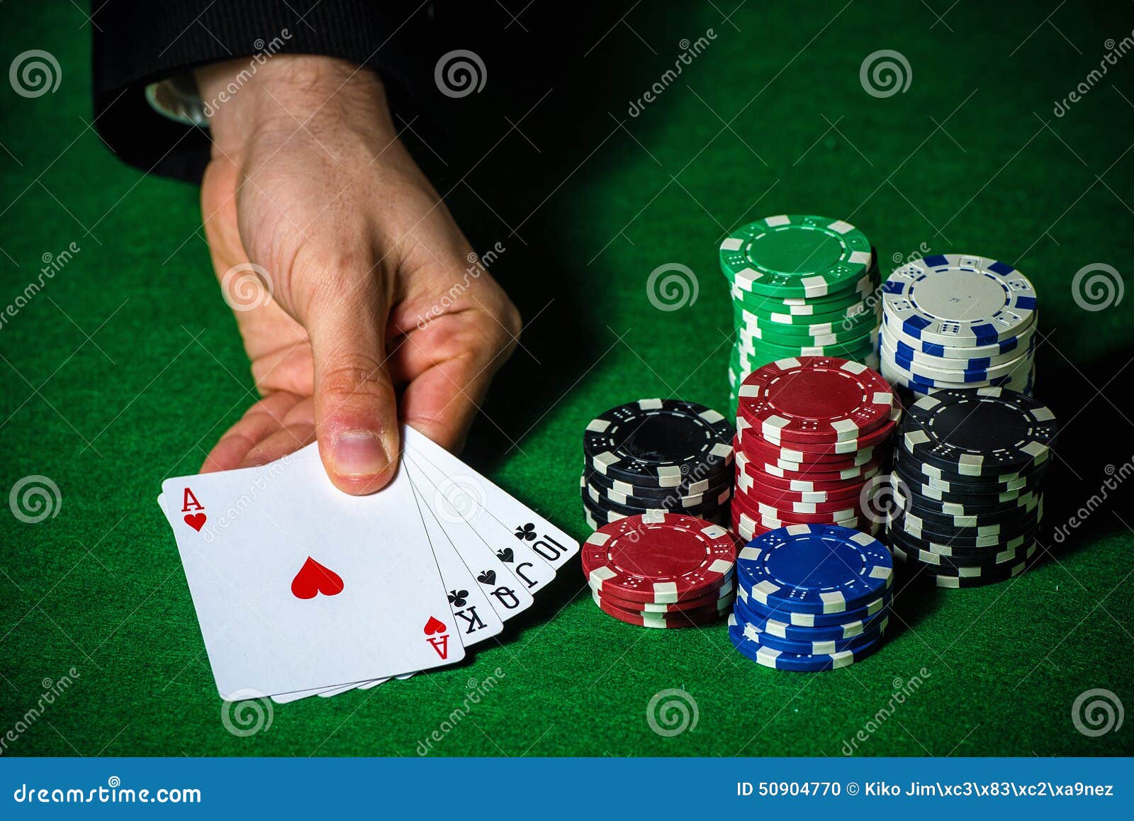 Flush in Poker and Betting Chips Stock Photo Image of sport, casino