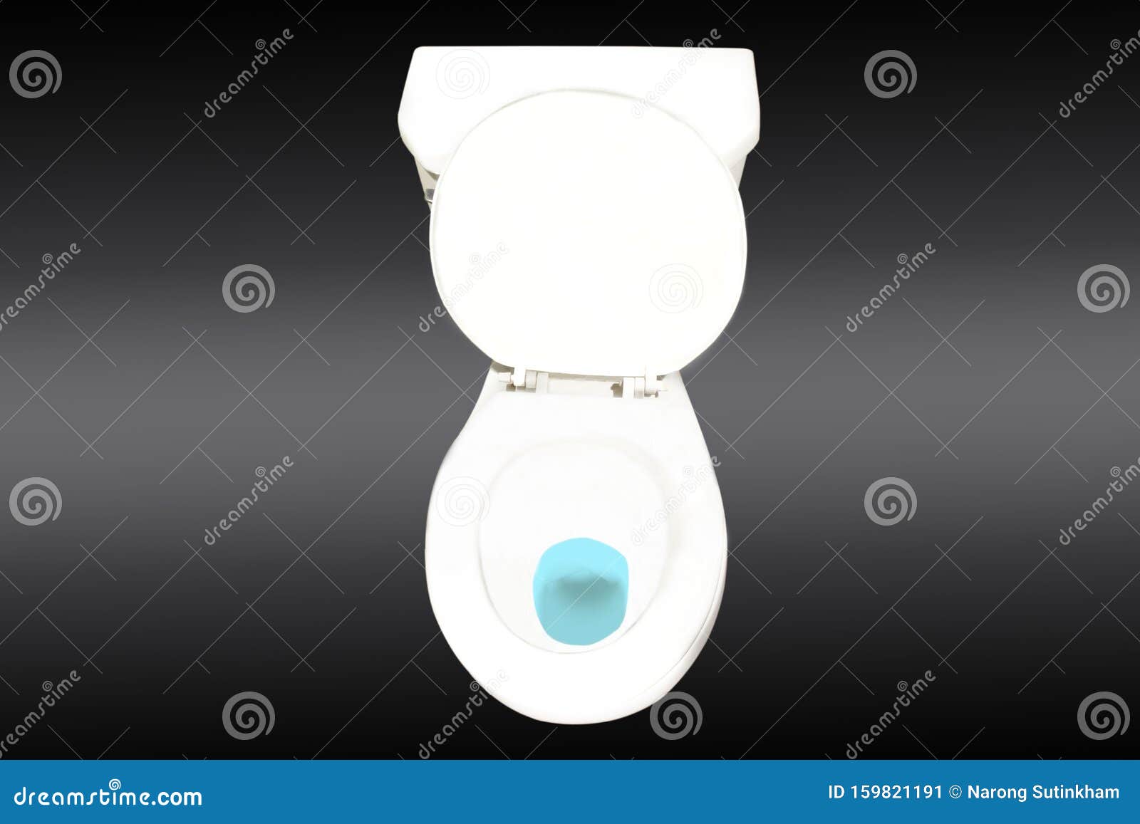 Flush Toilet .Blue Water Cleanliness Stock Image Image of