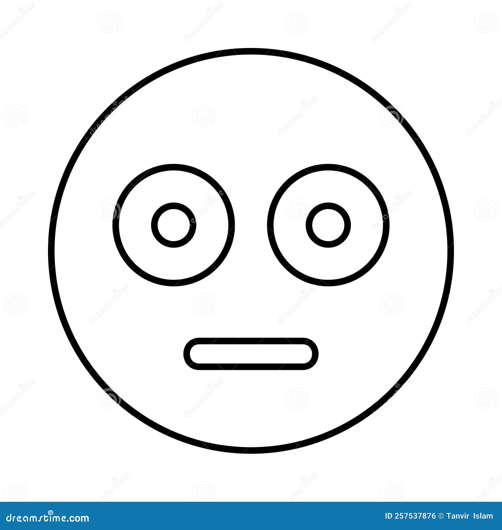 Flushed Emoji Icon stock vector. Illustration of bangladesh 257537876