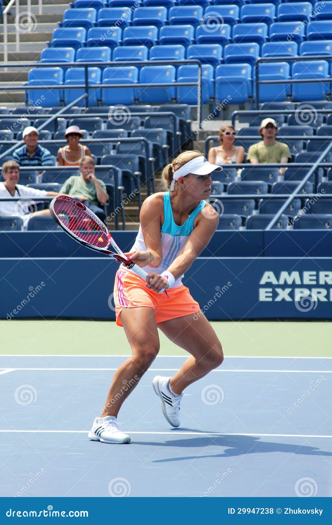 Professional Tennis Player Angelique Kerber Practices for US Open ...