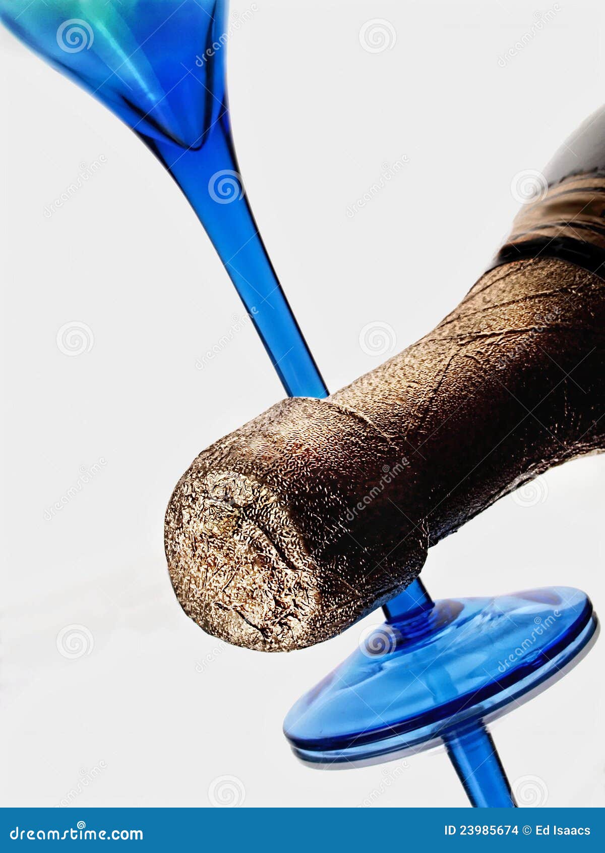 Flute and Bottle Abstract Background Stock Photo Image of wine