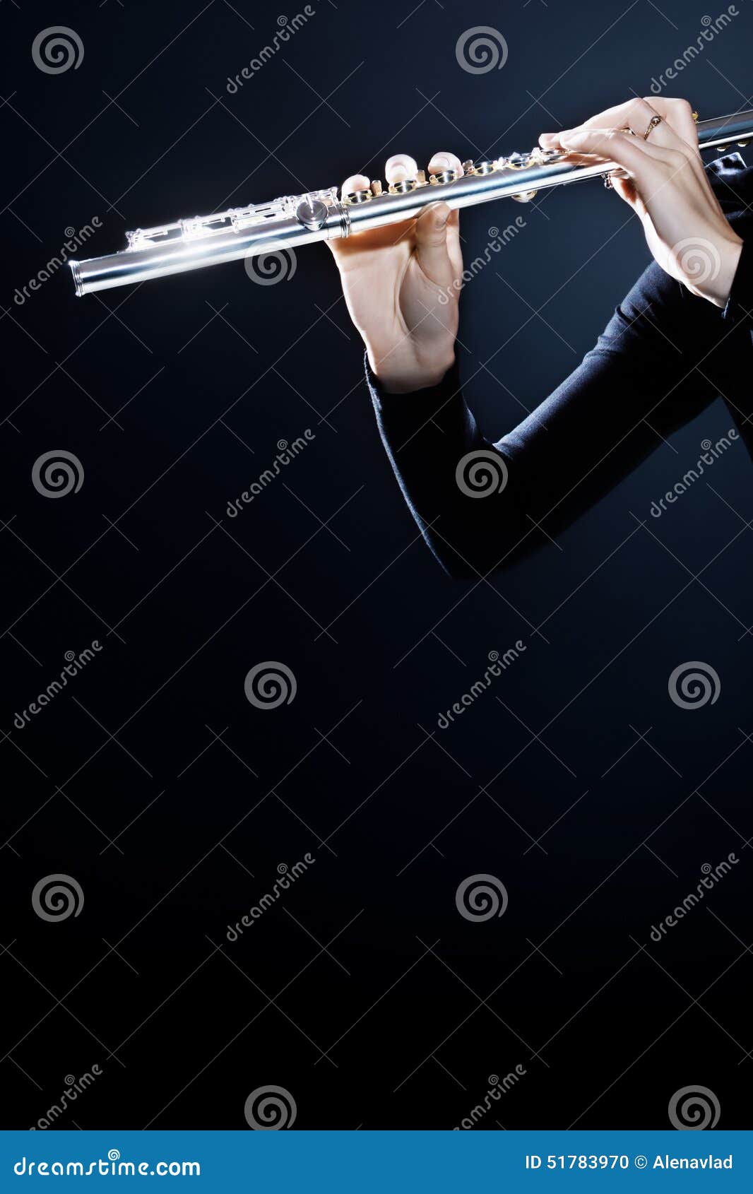 Flute Music Instrument Hands Stock Photo Image of isolated, hand