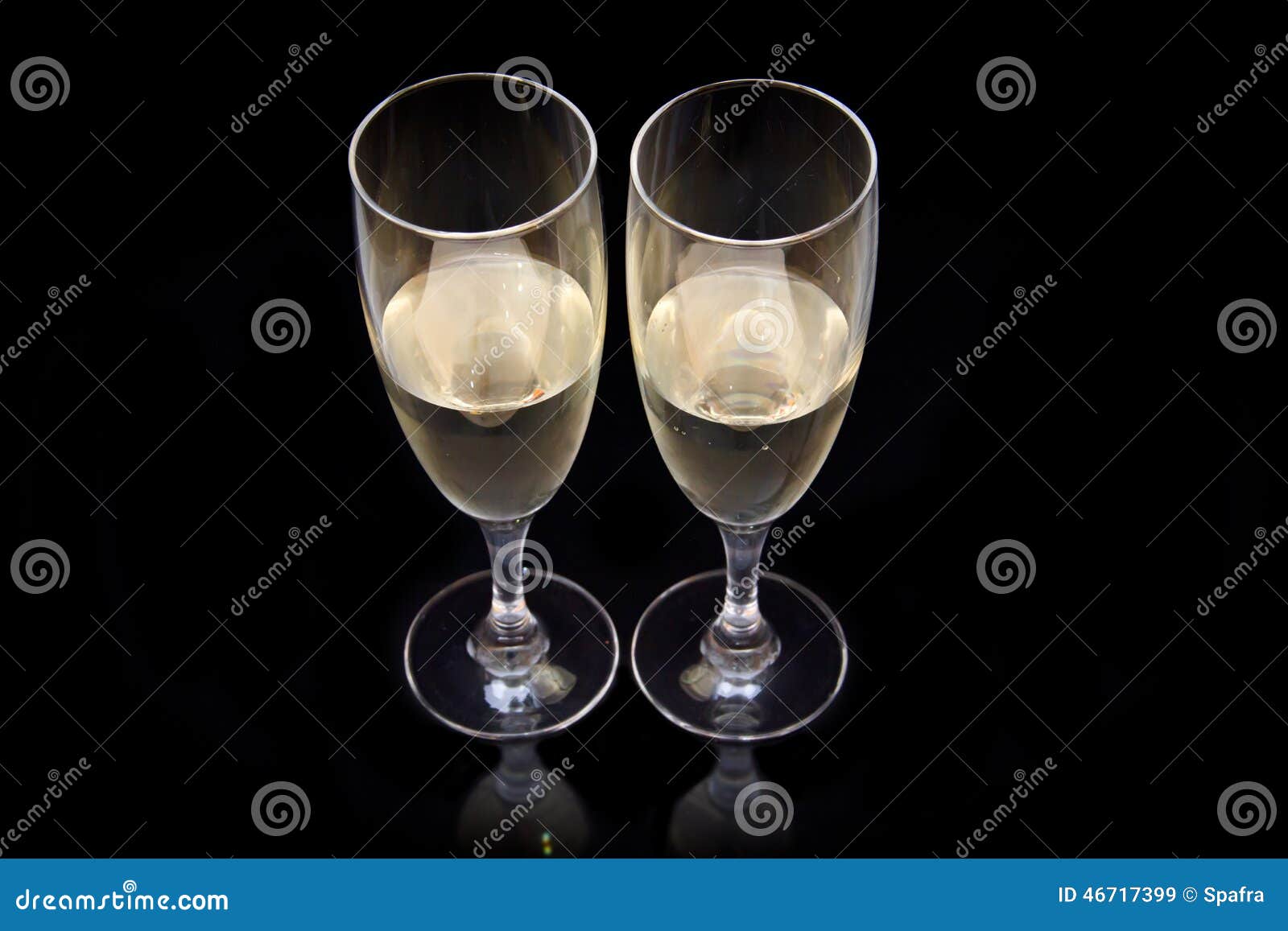Flute with Sparkling Wine on Black Stock Image Image of champagne