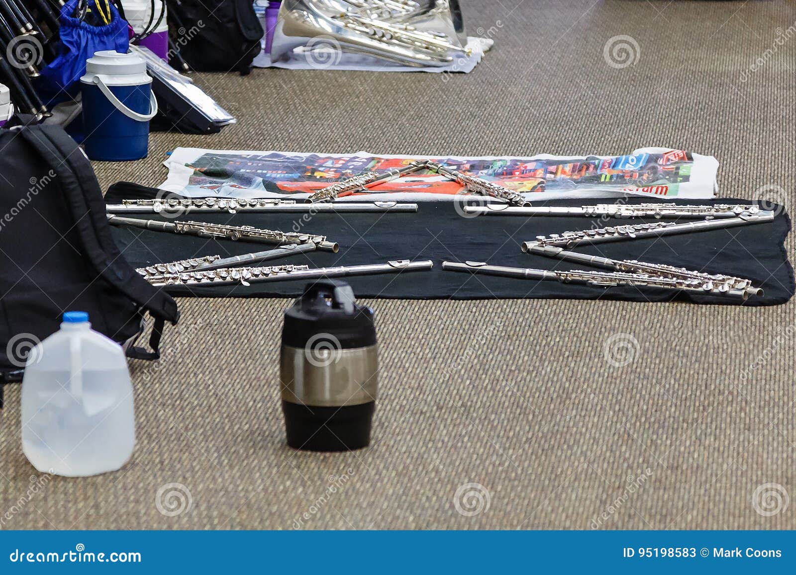 Flutes in a Star Formation at Band Camp Stock Image Image of
