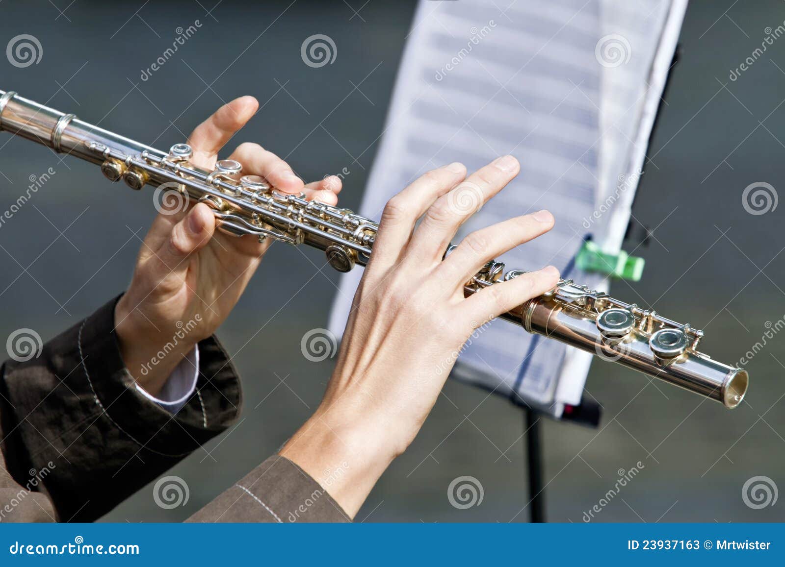 Flutist stock image. Image of musical, instrument, performance 23937163