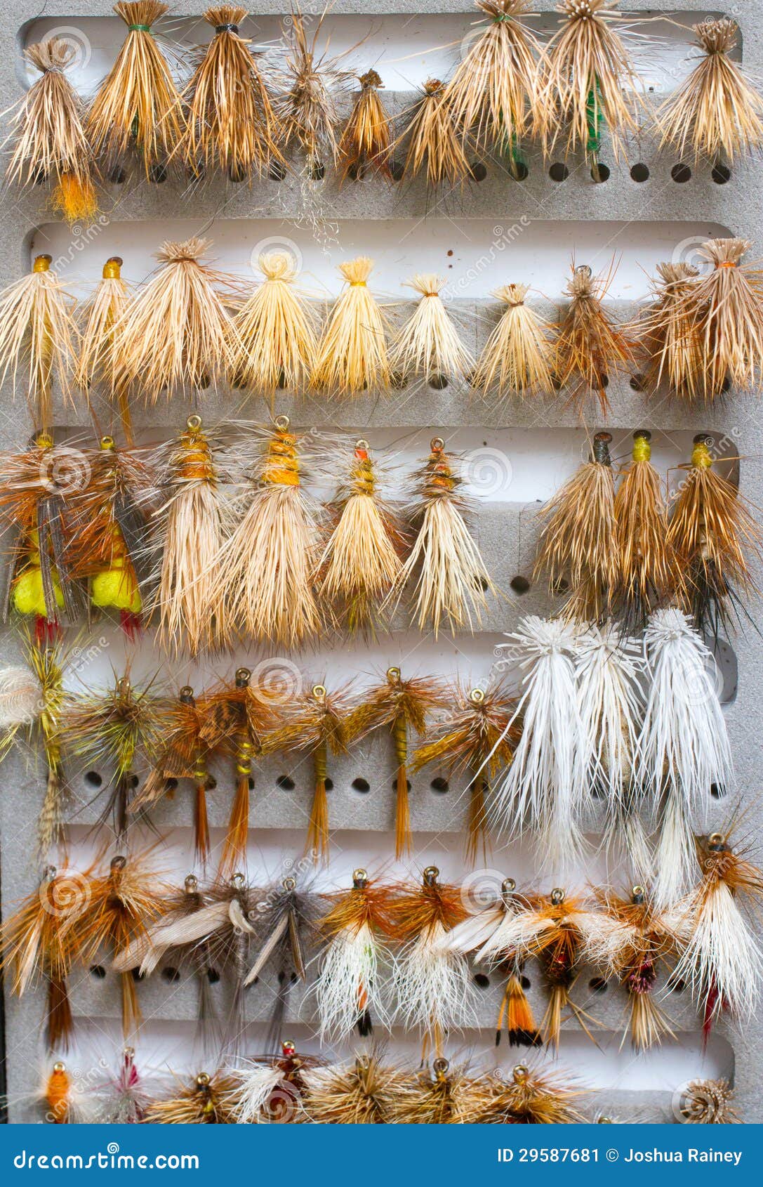 fly box detail dry flies