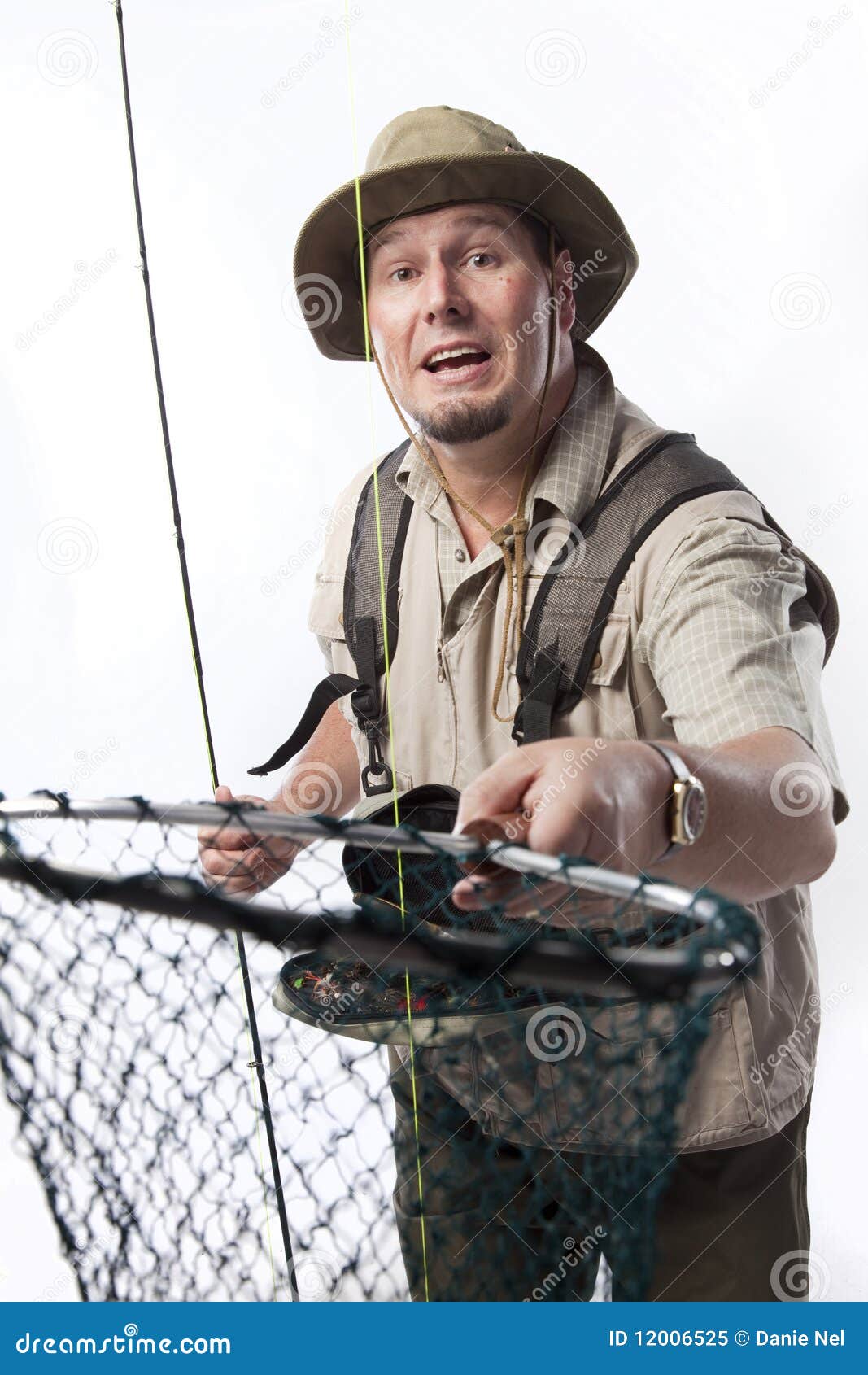 Fly fishing stock image. Image of hold, tackle, line 12006525