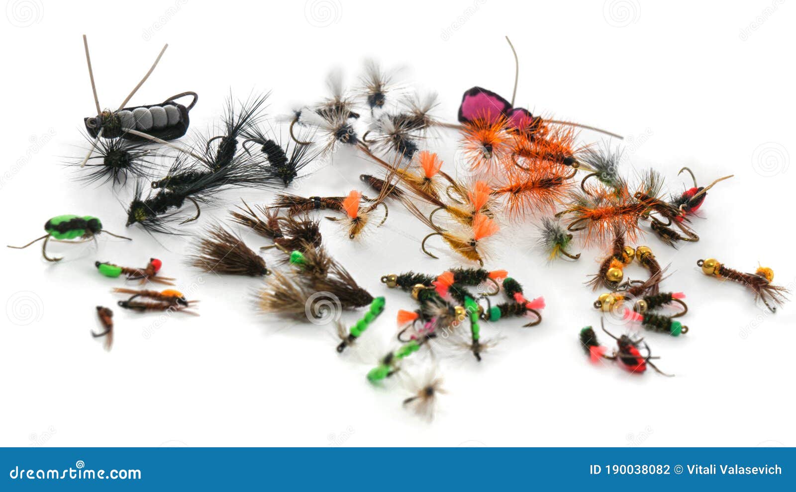 Fly fishing flies stock photo. Image of sharp, tackle 190038082