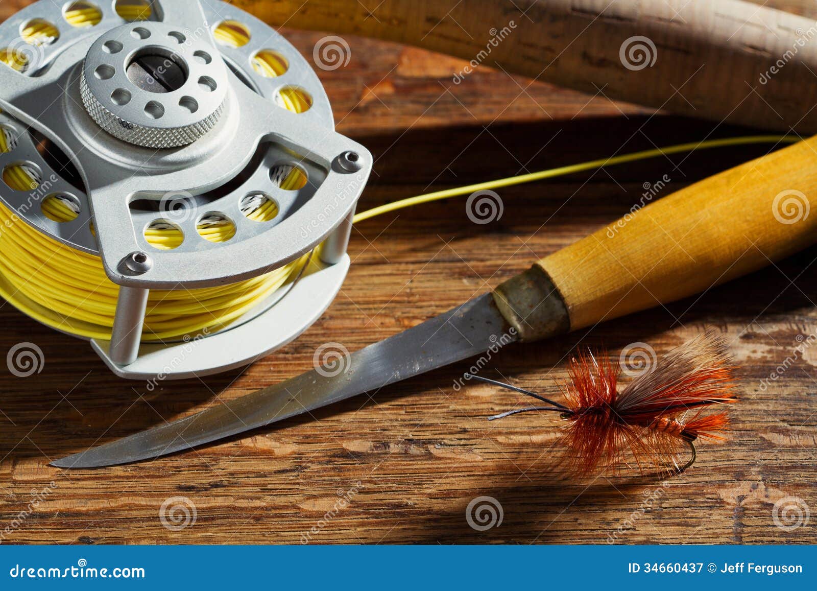 Fly Fishing Gear stock image. Image of fishhook, fisherman - 34660437