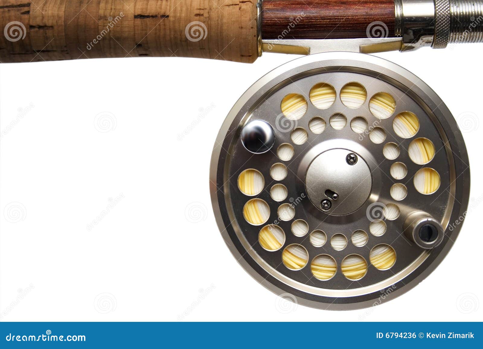 fly fishing reel white background stock photo image of tackle