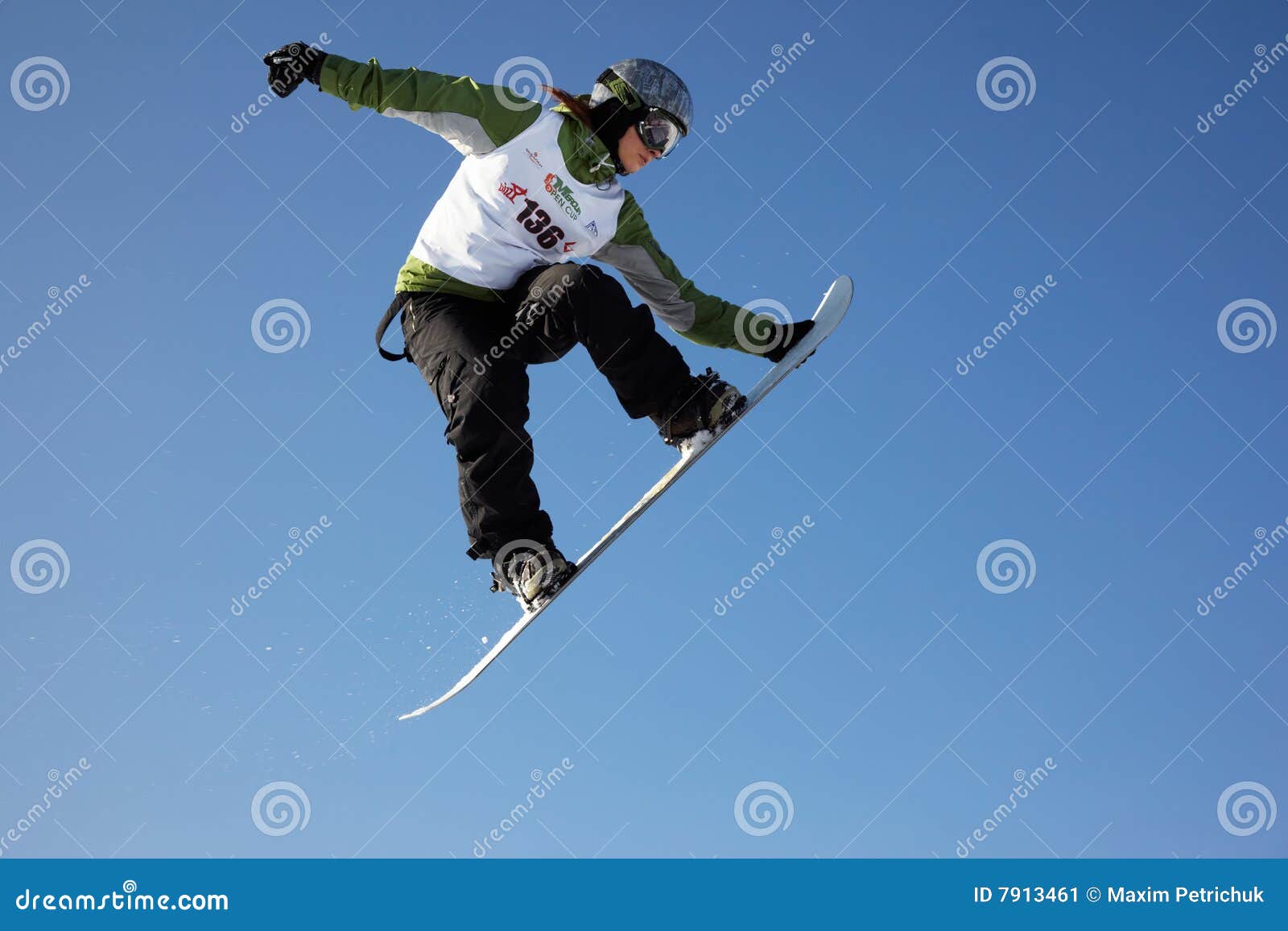 Fly snowboard woman editorial photo. Image of leisure 7913461