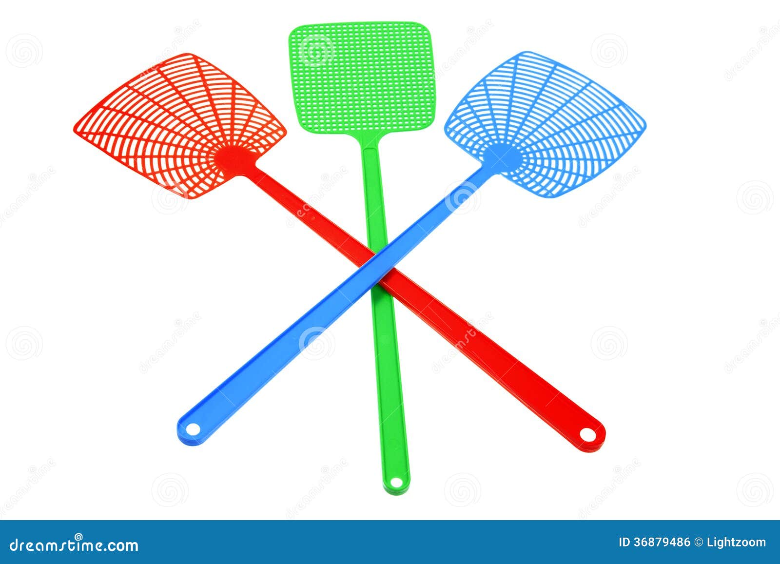 Fly Swatters stock photo. Image of swat, cutout, background 36879486