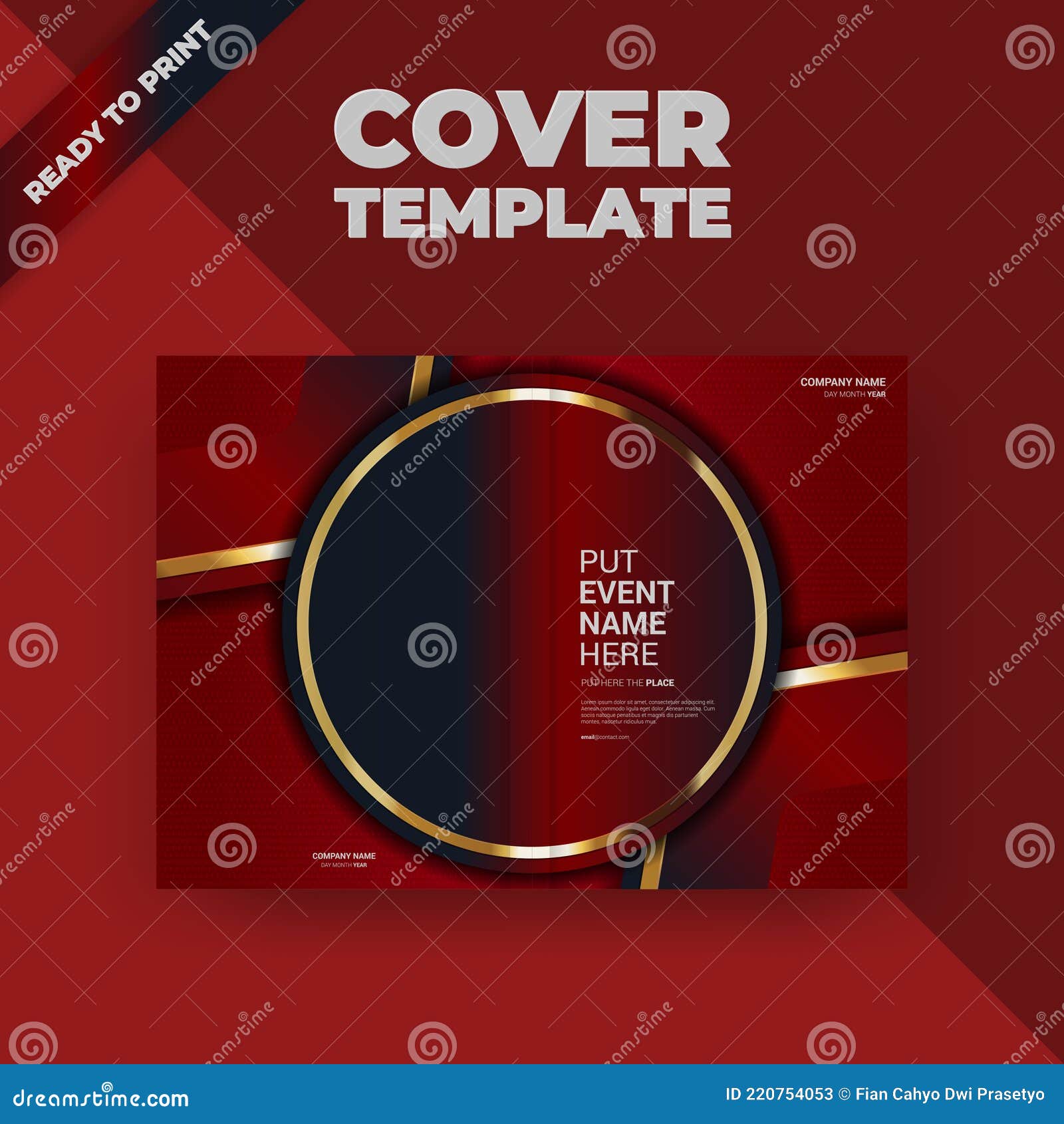 Flyer Brochure Design Template Cover. Business Cover Size A4 Template Stock Vector