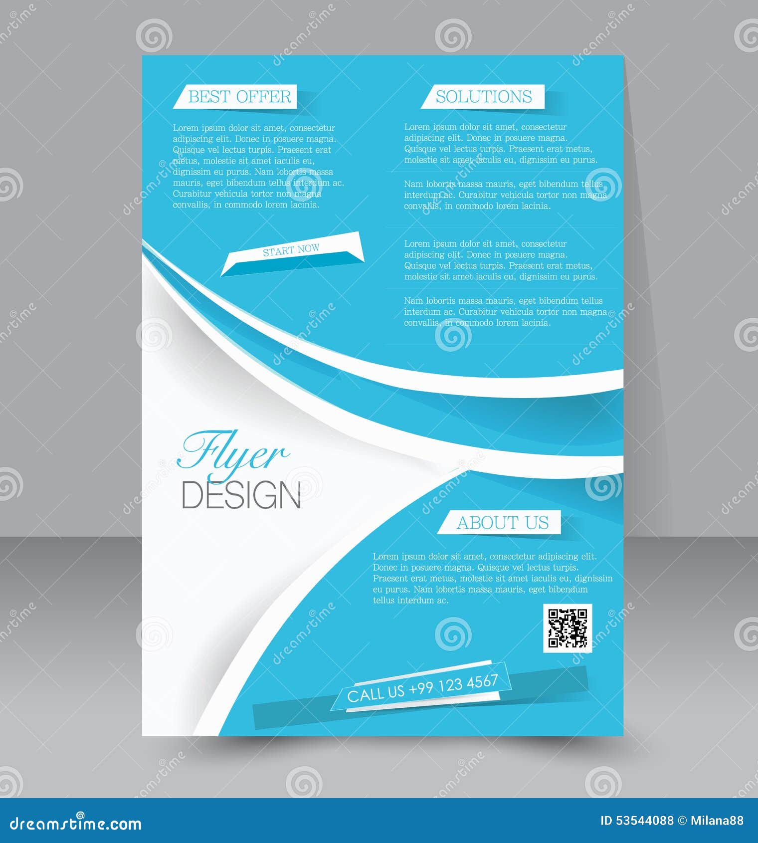 a4 brochure template