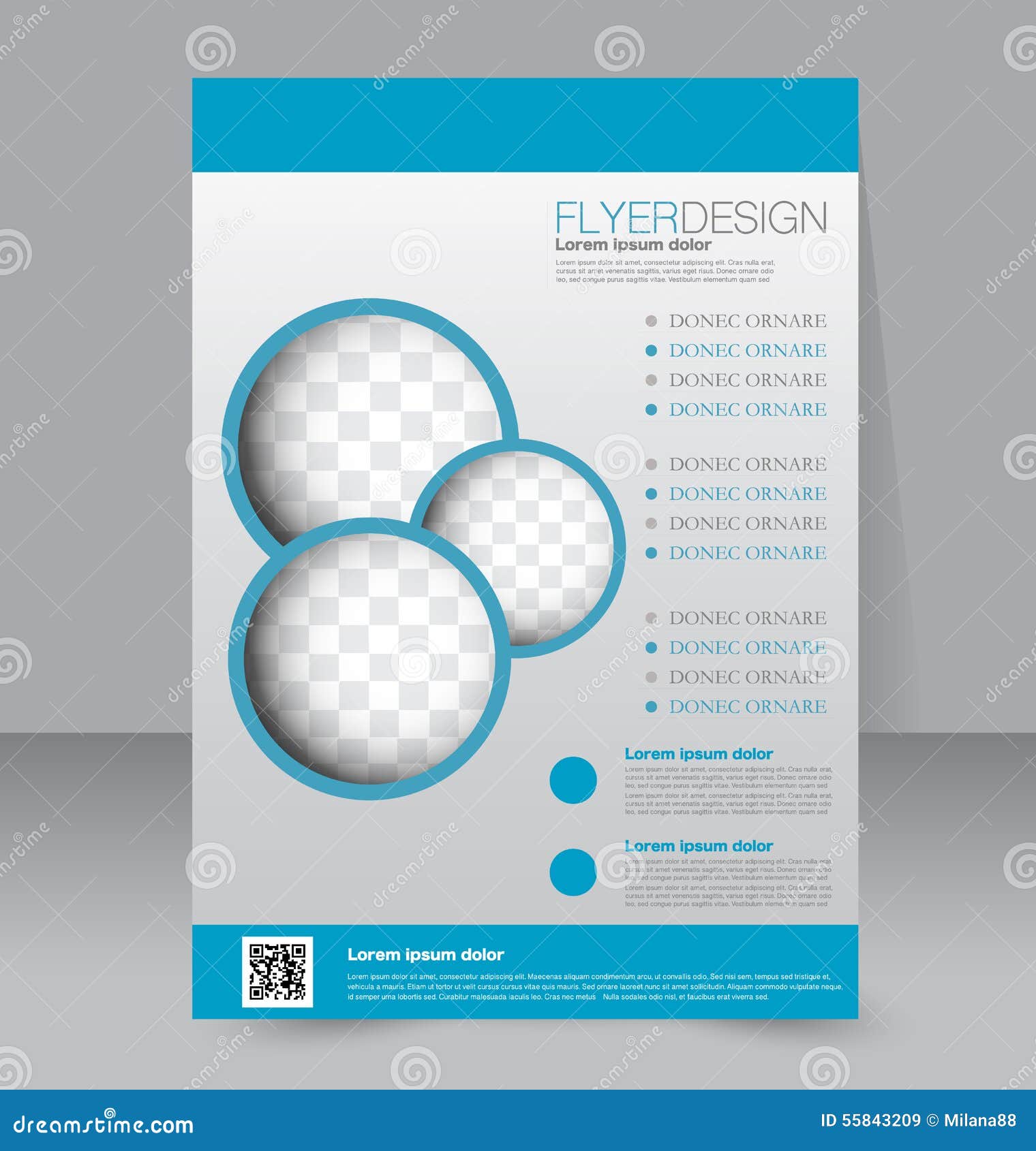 Flyer Template. Business Brochure. Editable A22 Poster Stock Vector Within Free Downloadable Flyer Templates