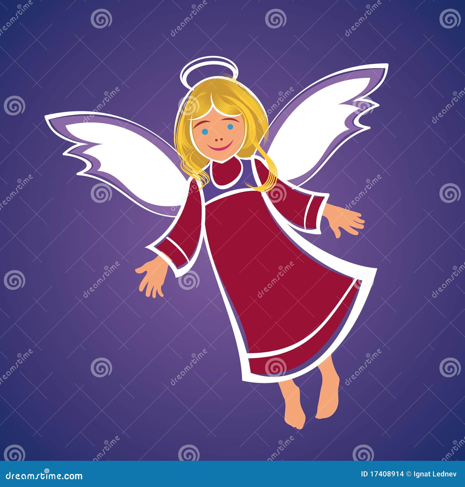 Flying Angel stock illustration. Illustration of season 17408914