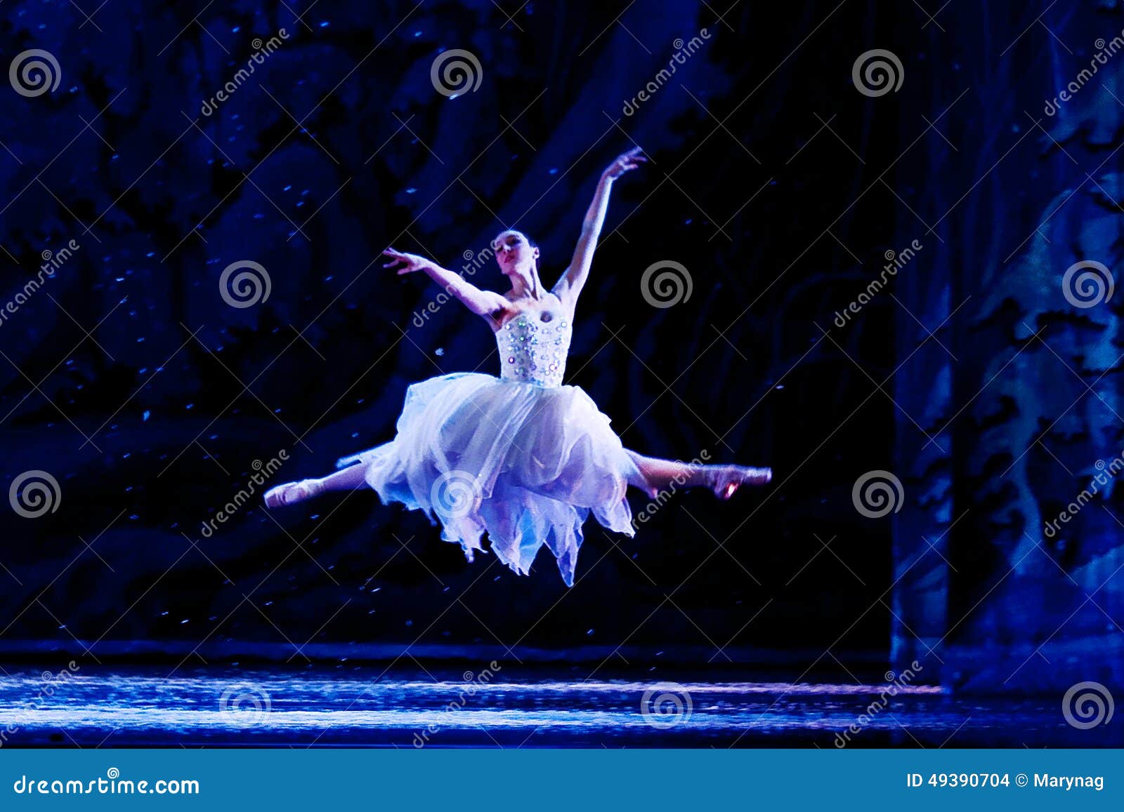 Flying Ballerina editorial stock image. Image of background - 49390704