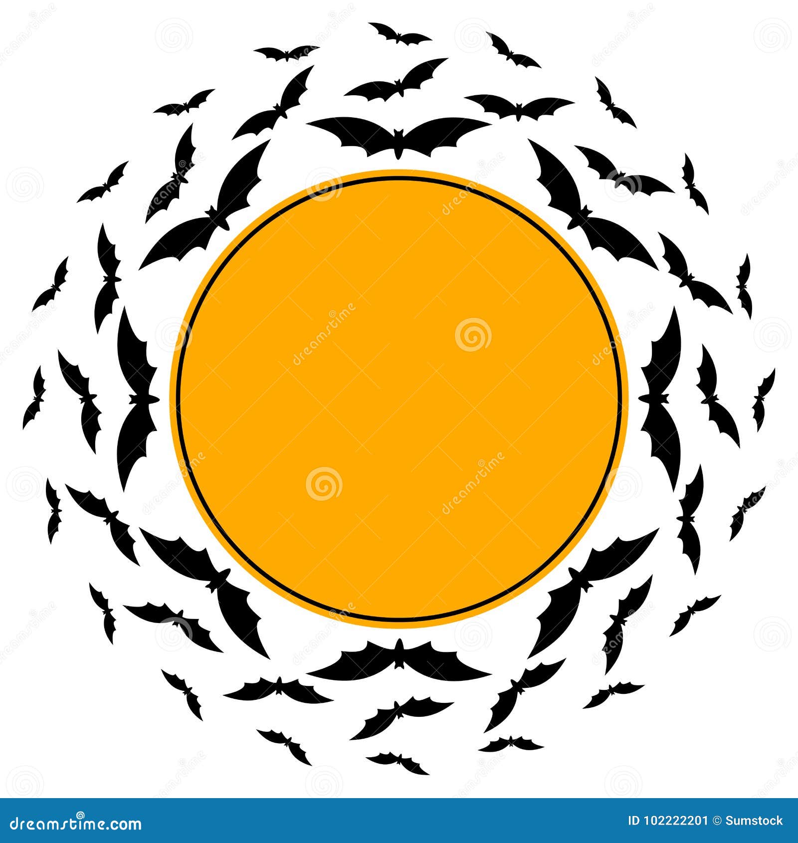 Flying Bats Halloween Banner Stock Vector Illustration of halloween
