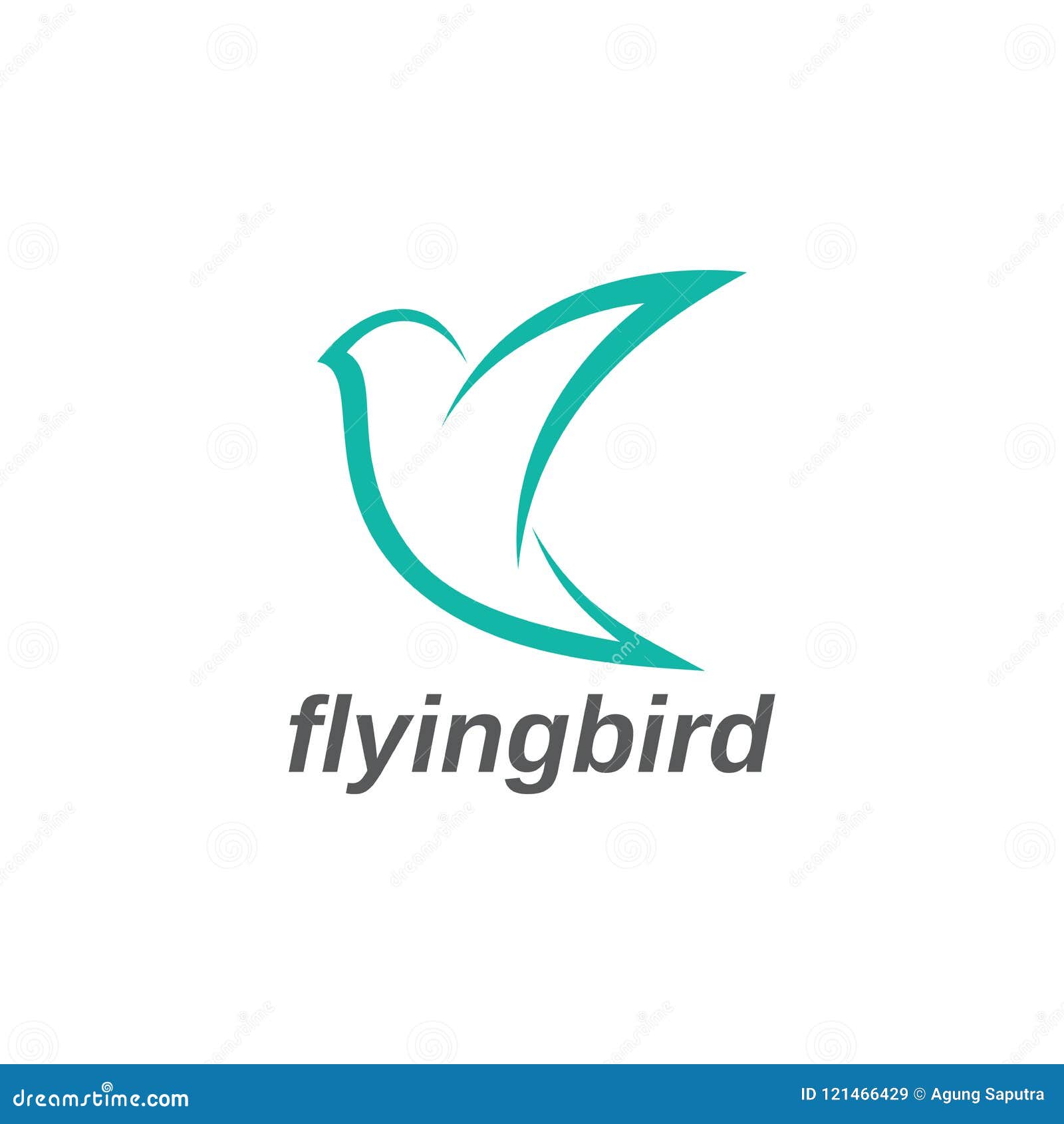 Flying Bird Logo Vector Design Template Stock Vector Illustration of
