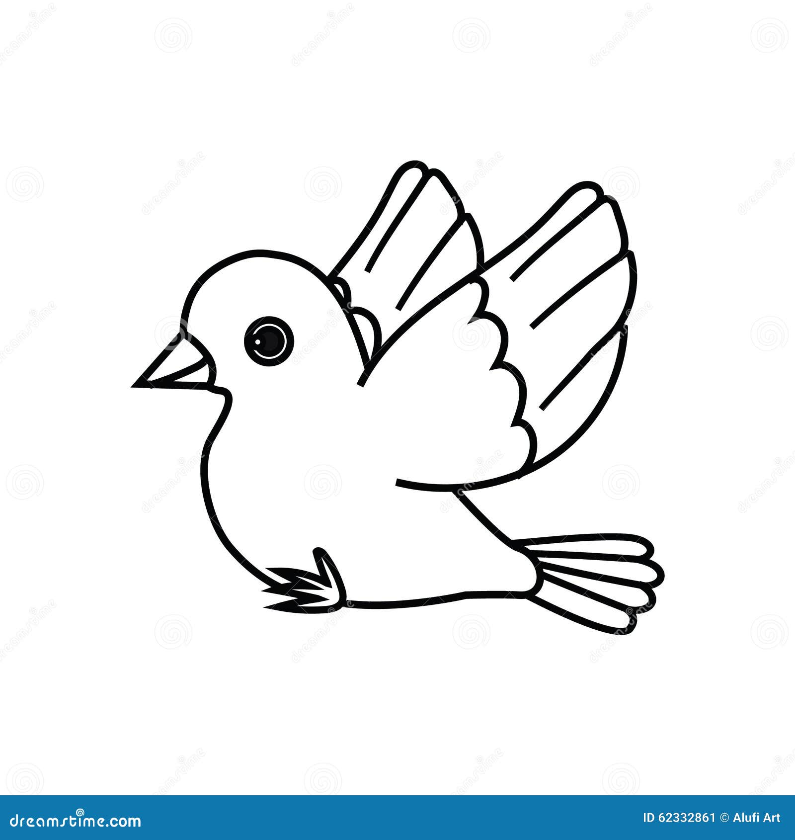 Flying Bird Outline (Ready To Perch) Stock Vector - Image: 623328611300 x 1390