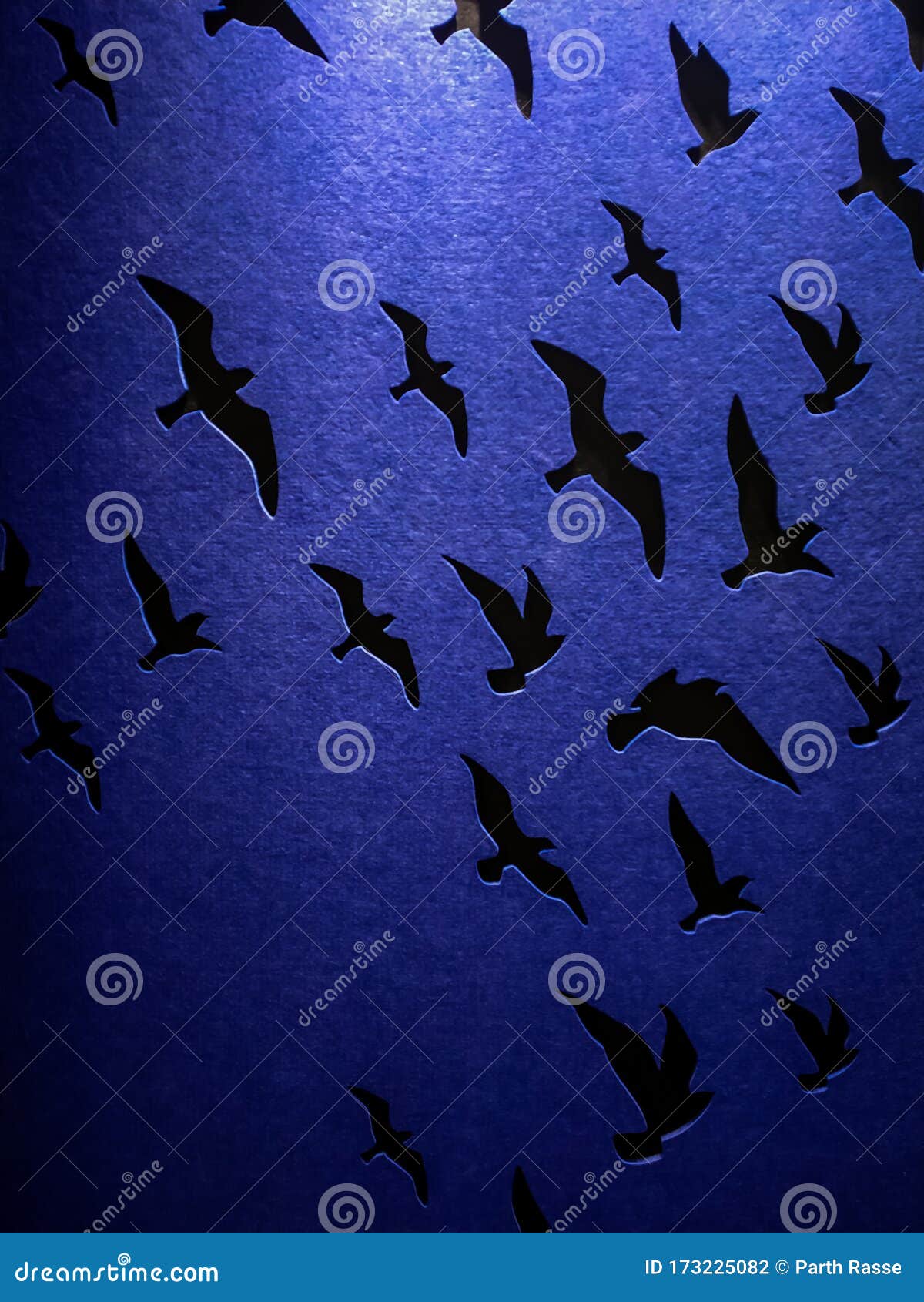 Flying Birds 3d Wallpaper in Interior Design Stock Photo - Image of  background, pigeon: 173225082