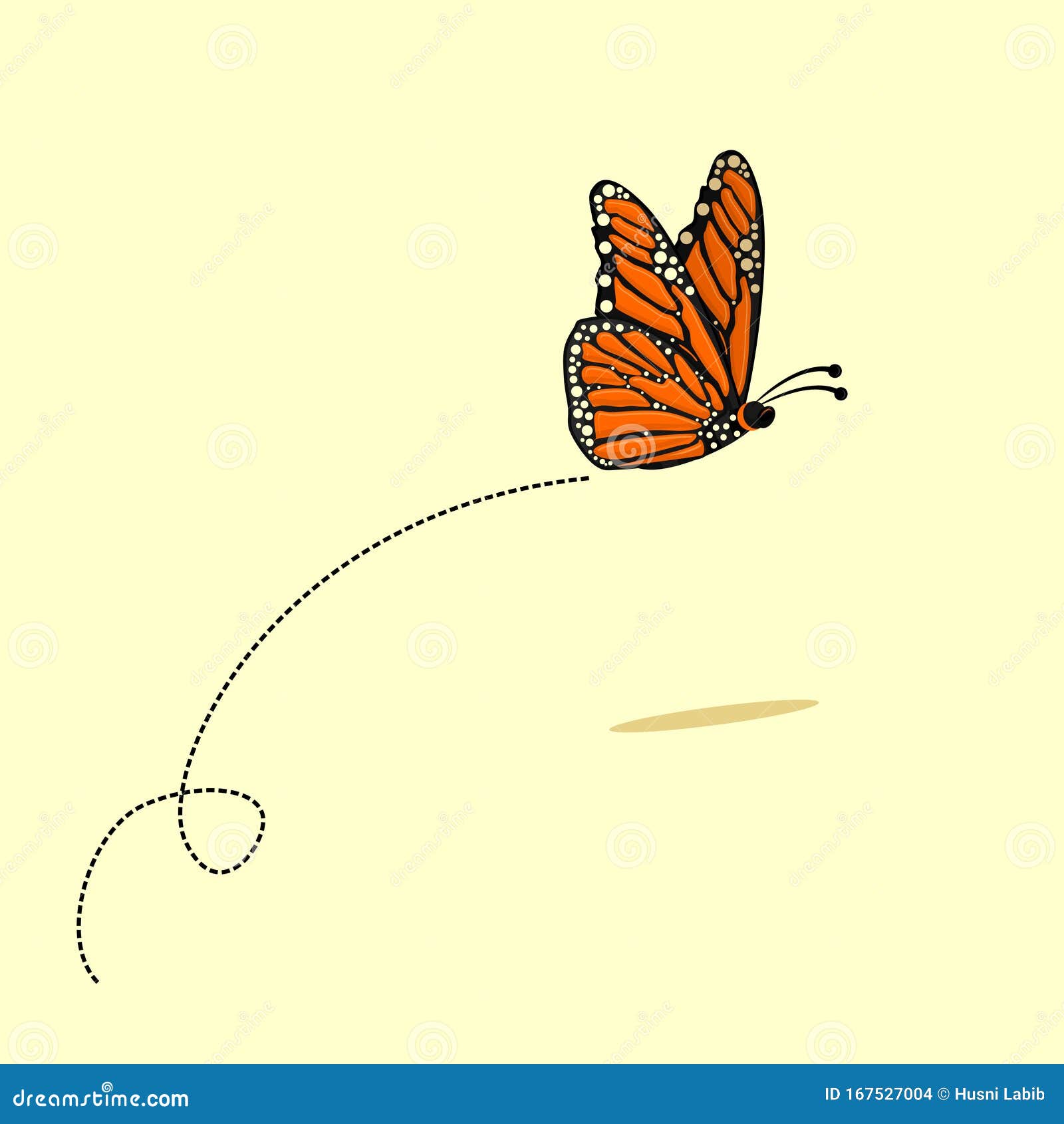 Flying Butterfly Vector Cartoon Stock Vector - Illustration of butterflies,  icon: 167527004