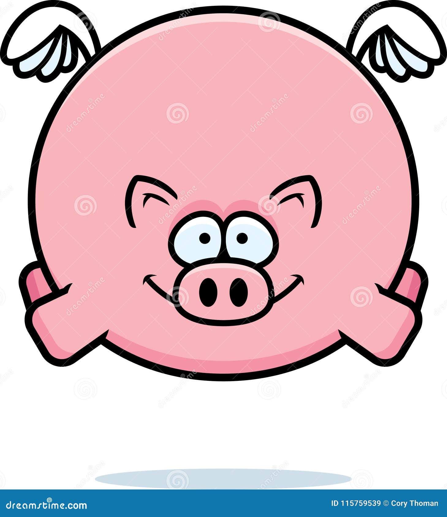 Flying Cartoon Pig stock vector. Illustration of clip - 115759539 Flying Cartoon Pig stock vector. Illustration of clip - 115759539