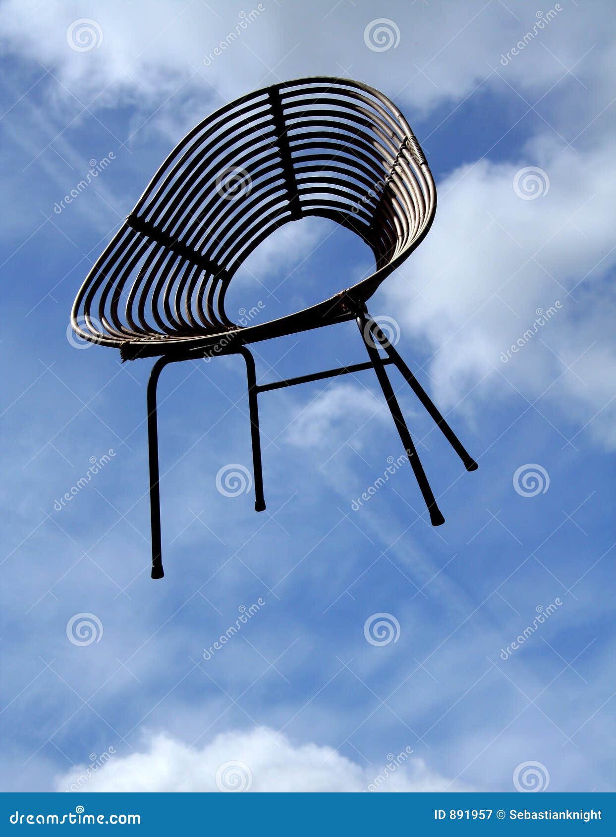 Flying Chair Royalty Free Stock Photography - Image: 891957