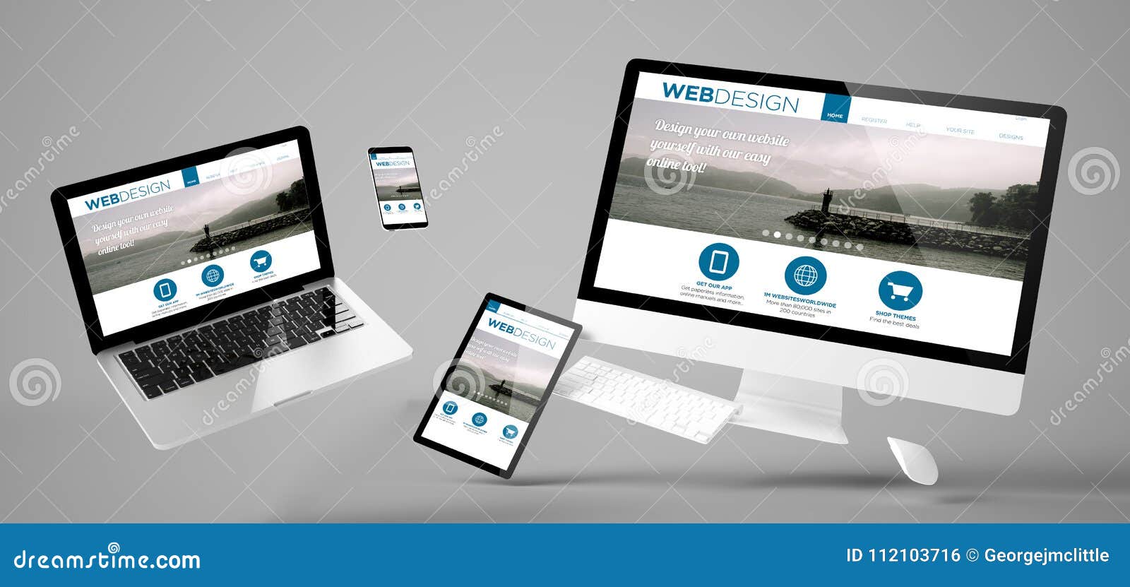 flying devices web  responsive website