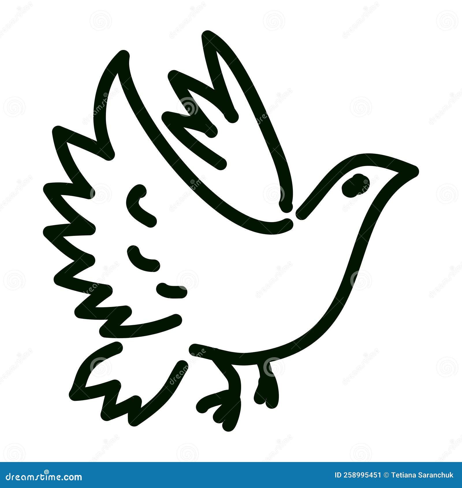 Birds set black and white Royalty Free Vector Image