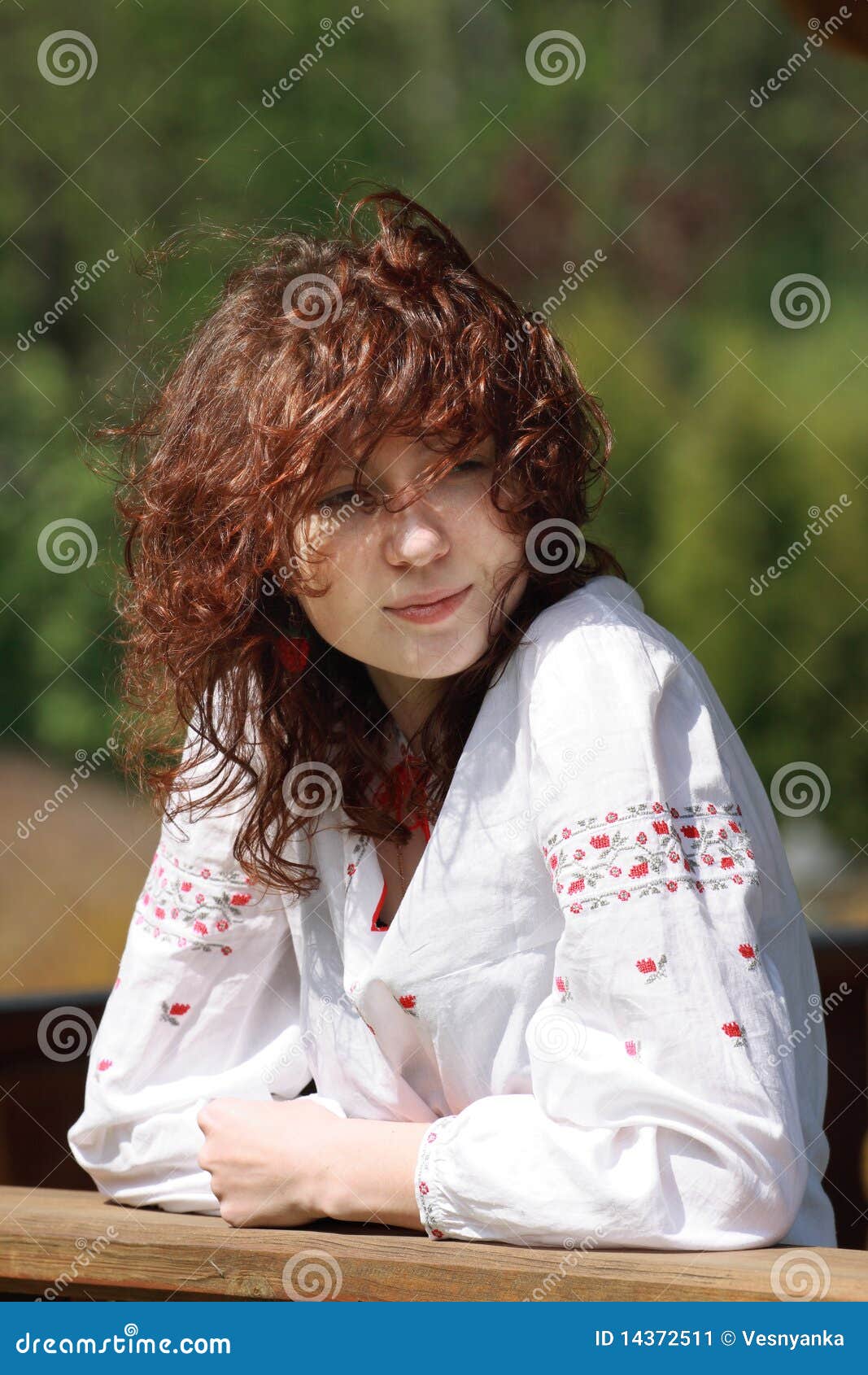 Flying ginger hair stock image. Image of fringe, facial - 14372511