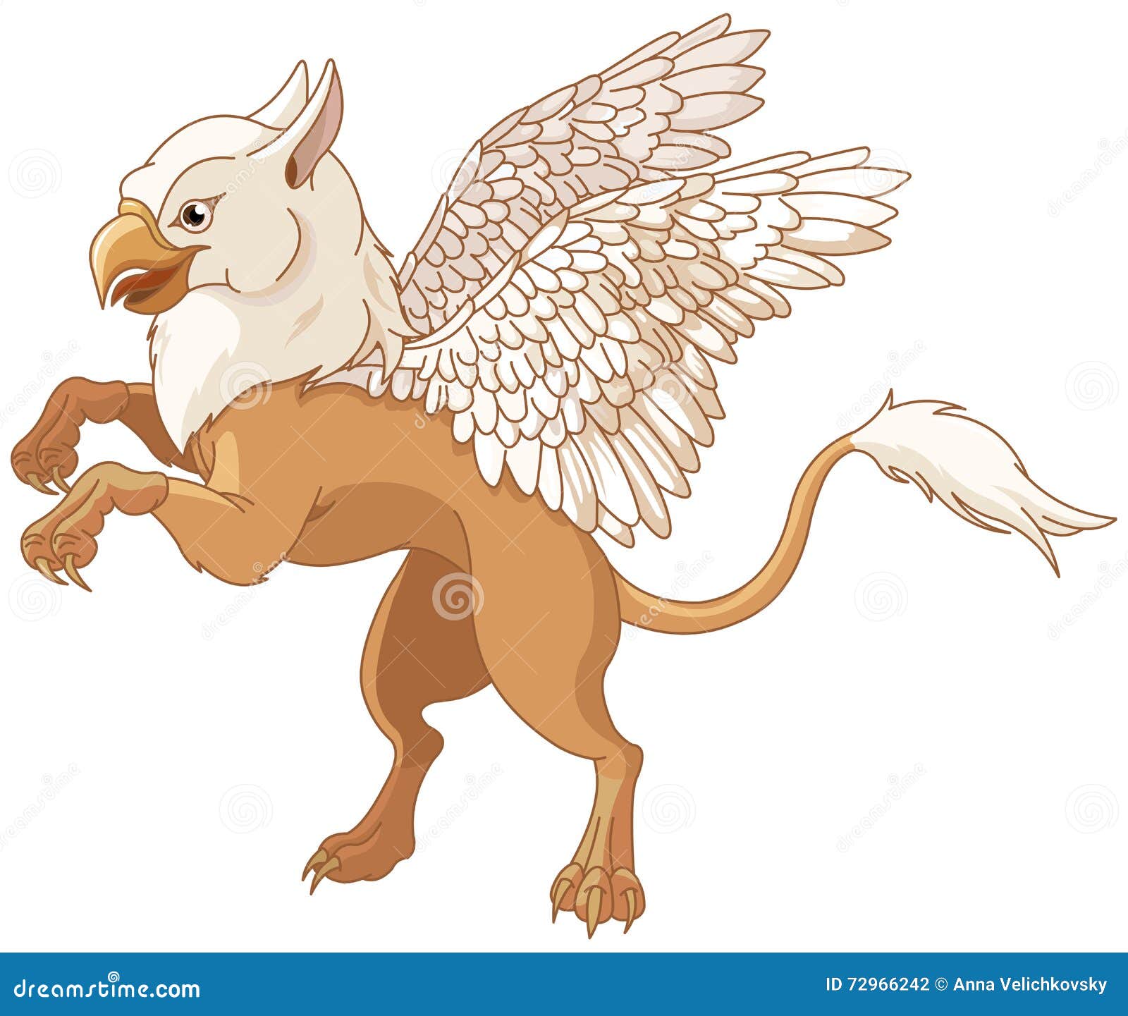 Flying Griffin stock vector. Illustration of artworks 72966242