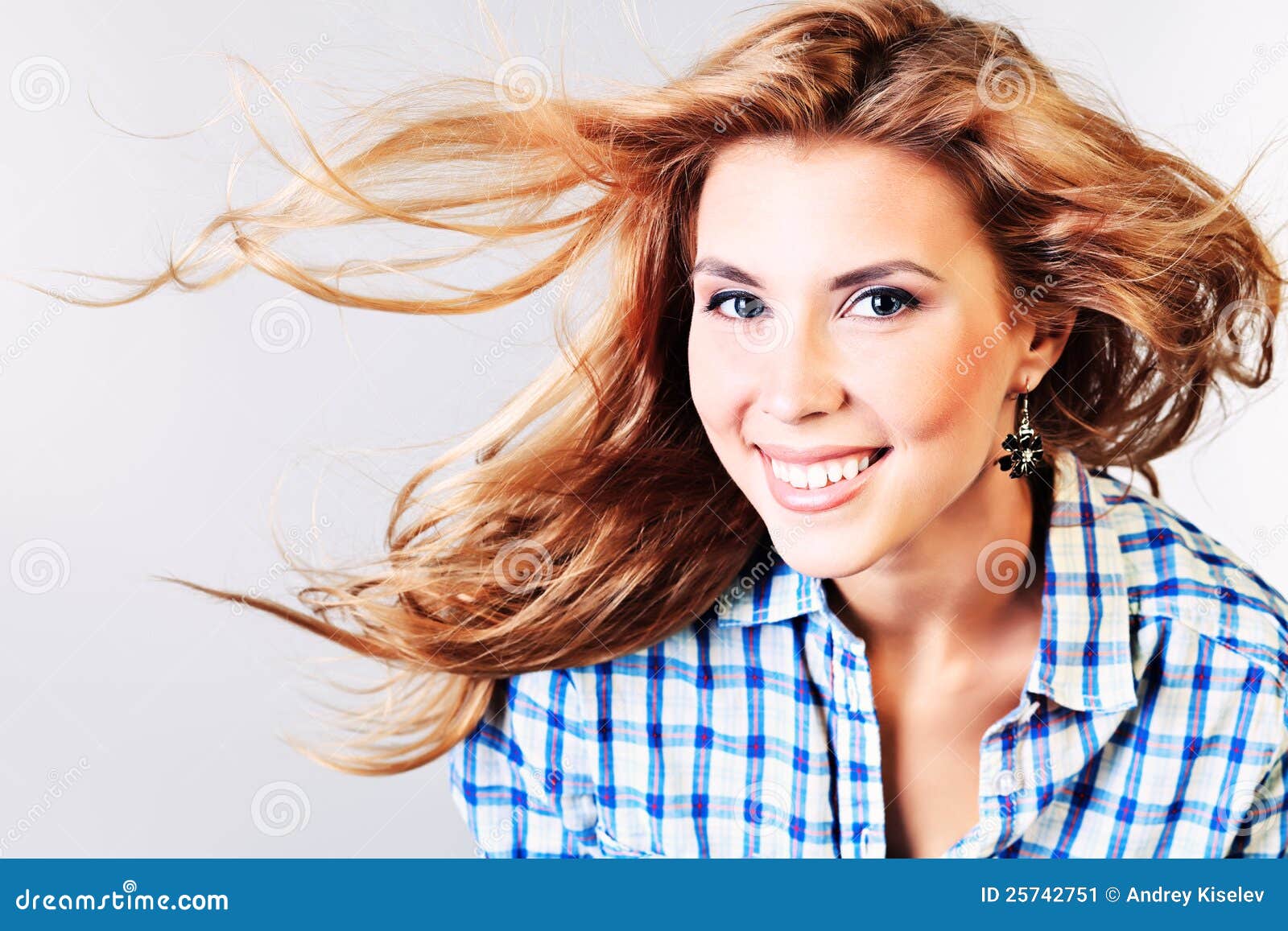 Flying hair stock image. Image of portrait, hair, blonde 25742751