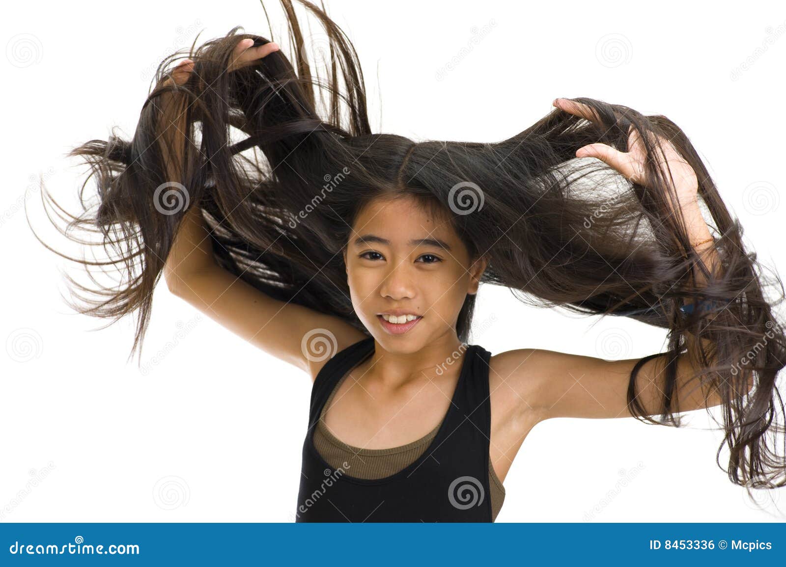 Flying hair stock photo. Image of portrait, cute, flip 8453336