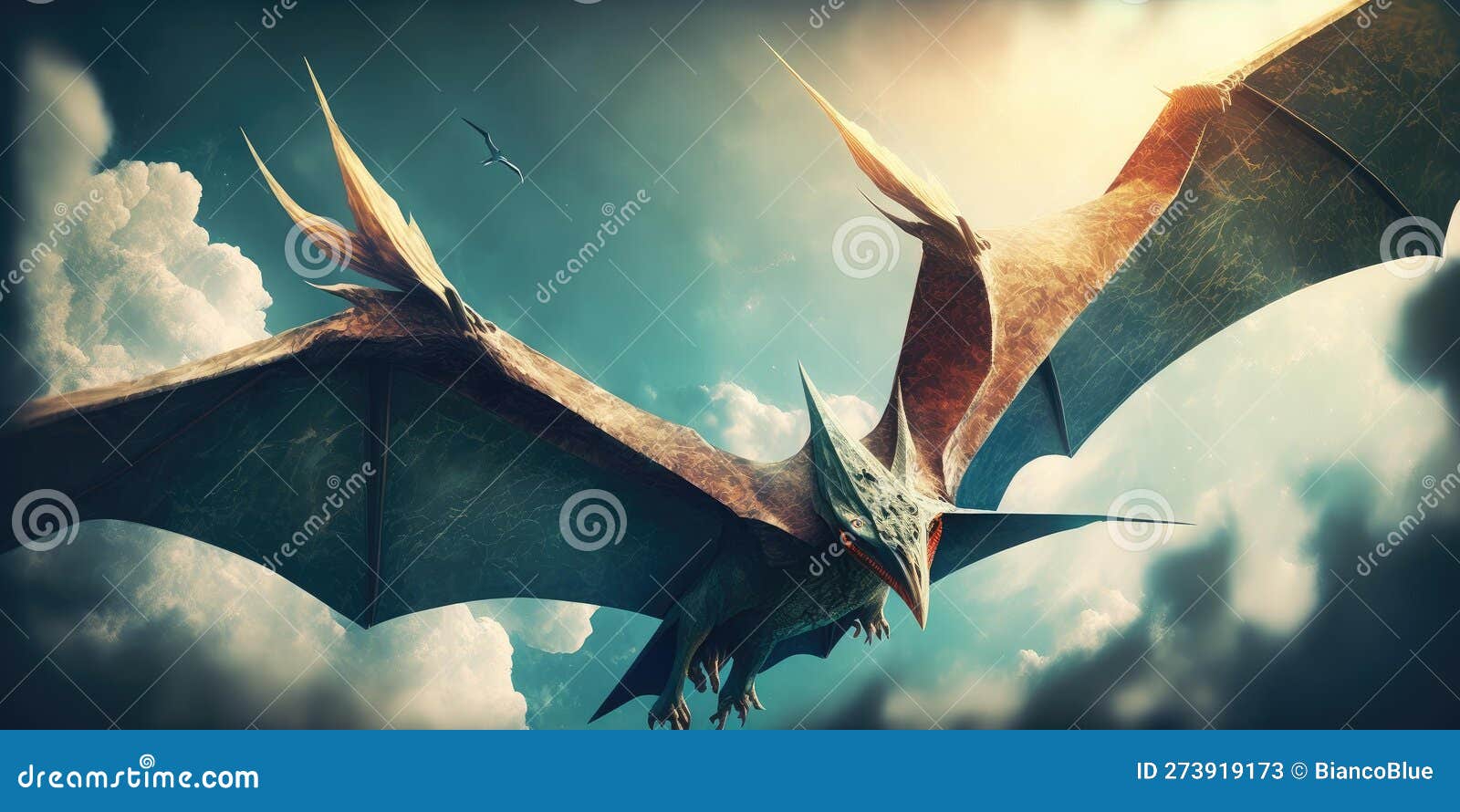 Pteranodon Pterodactyl Dinosaur on white background 11979345 PNG