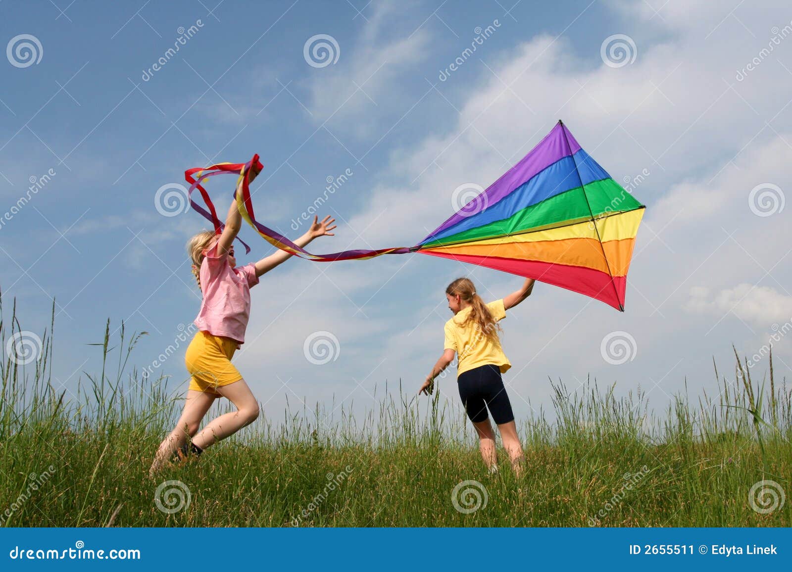 flying kite