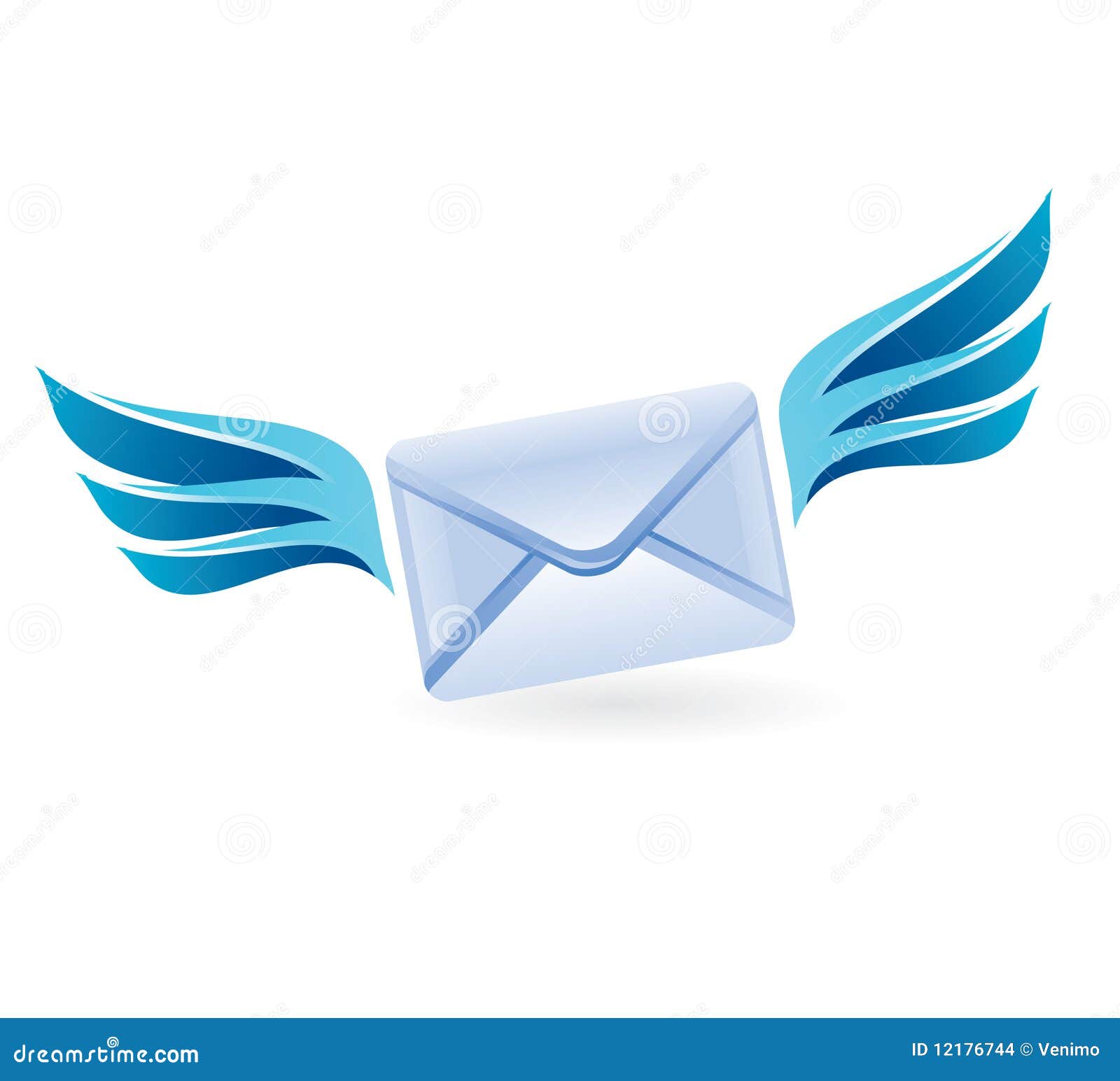 Flying Letter Vector Concept Stock Vector Illustration of