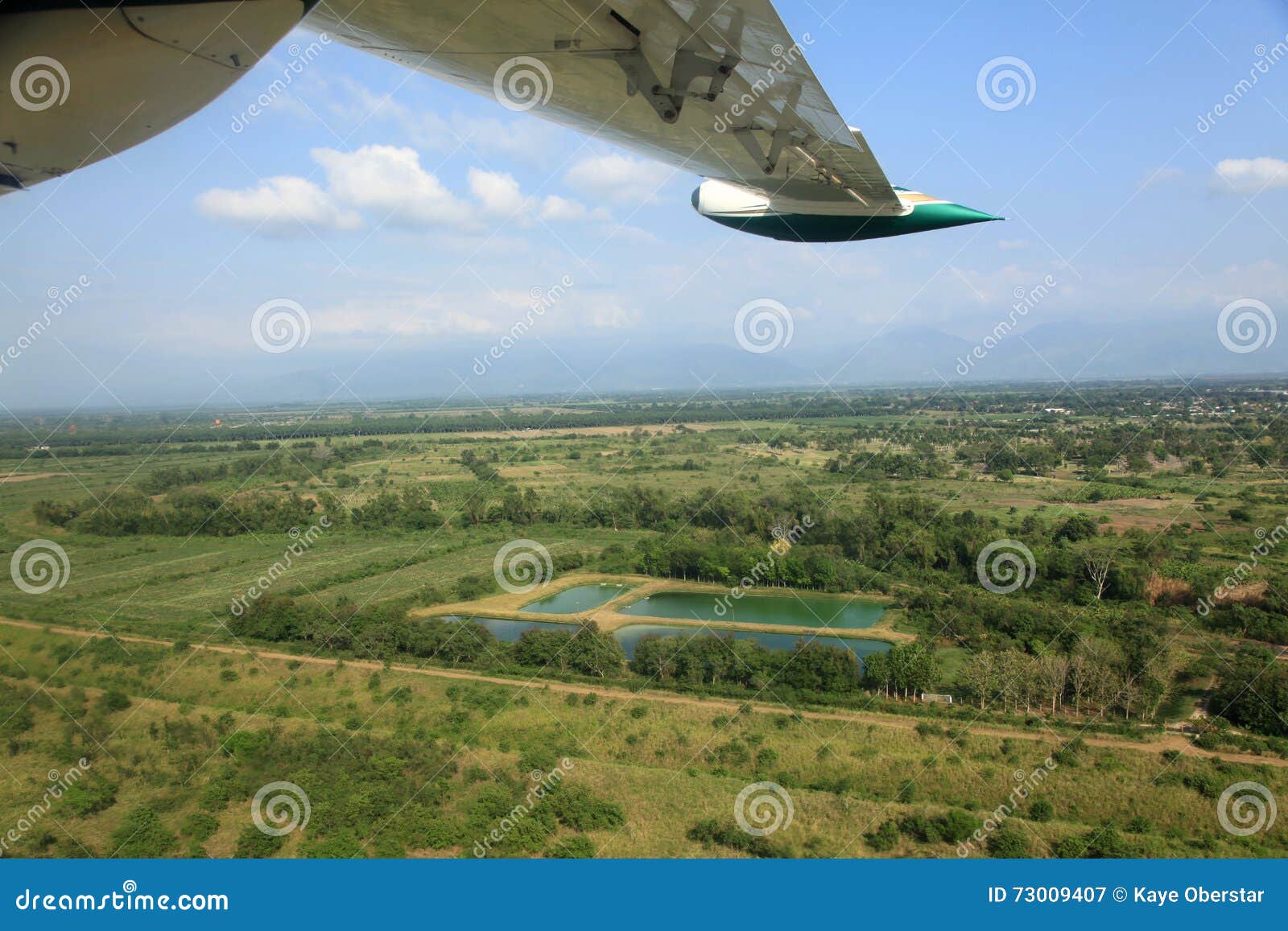 flying over mainland honduras