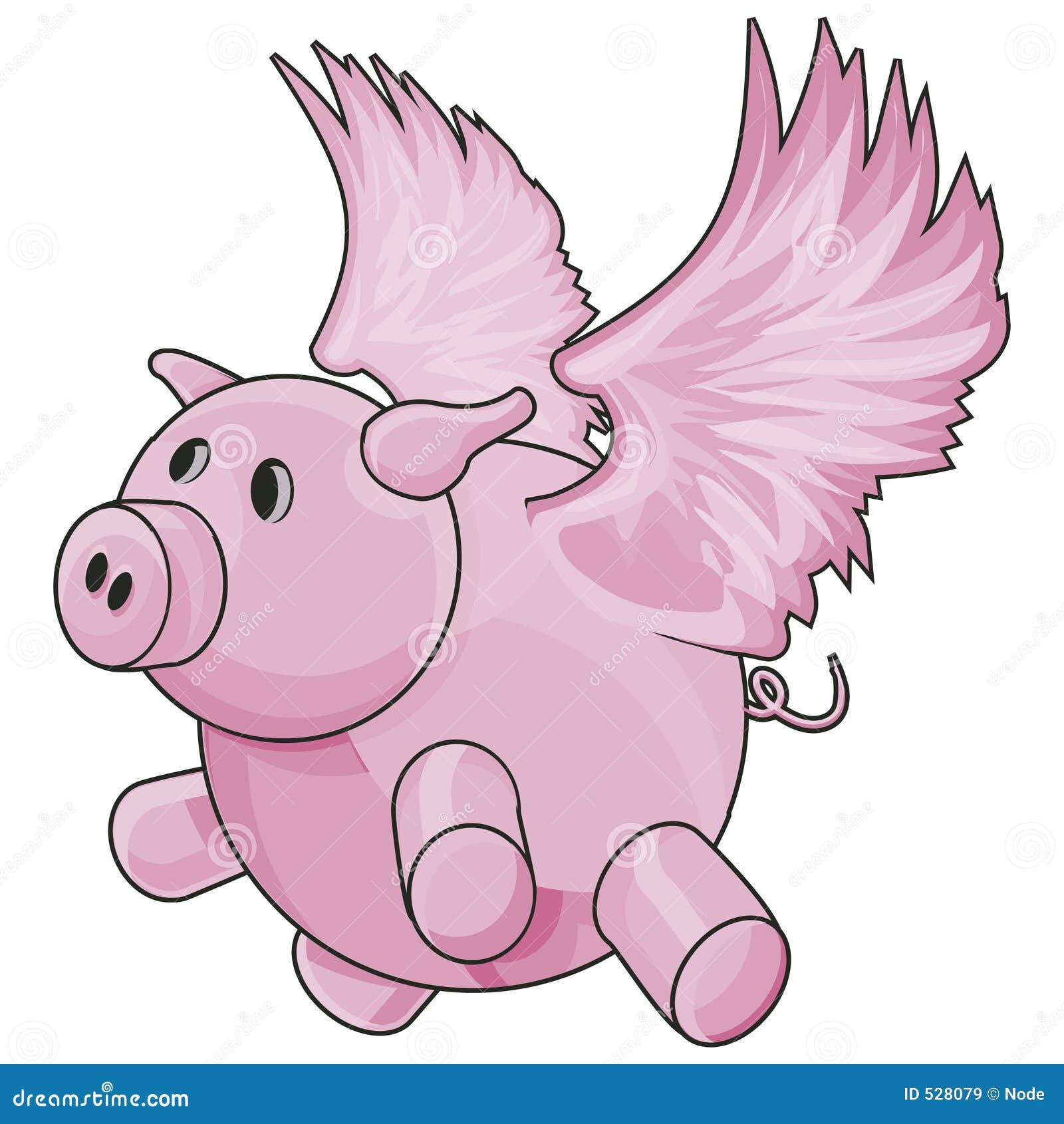 flying pig clipart - photo #34
