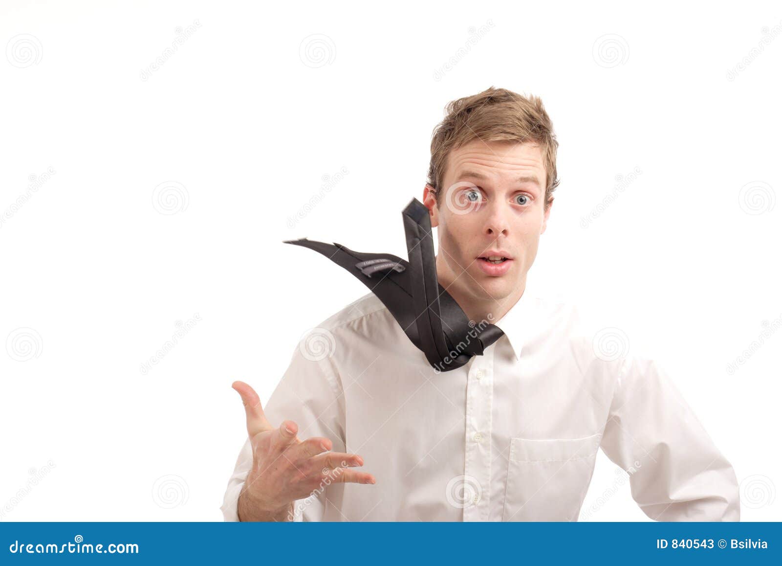 Flying tie stock image. Image of advertising, isolated 840543