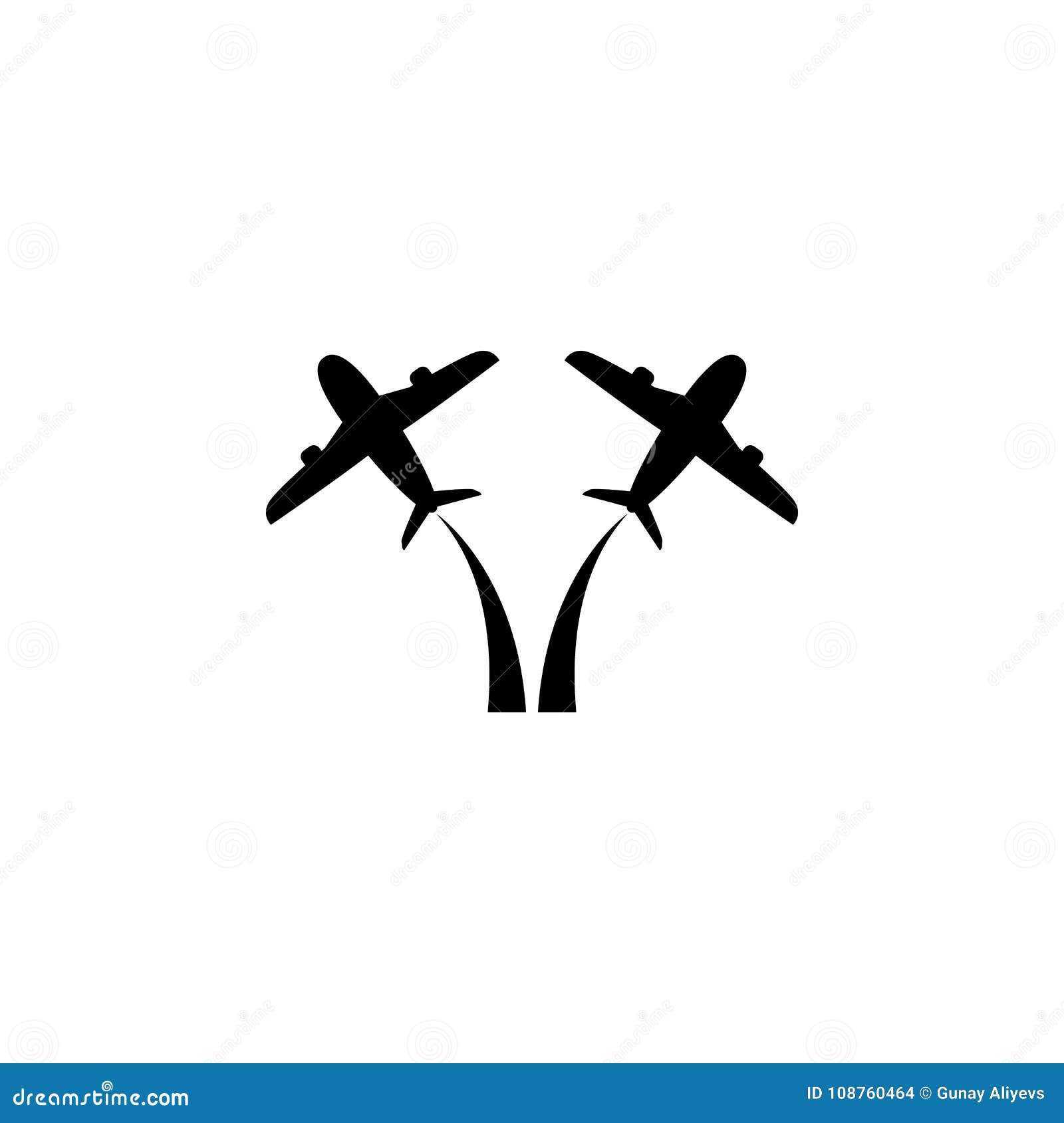 Flying up airplane icon stock illustration. Illustration of background ...