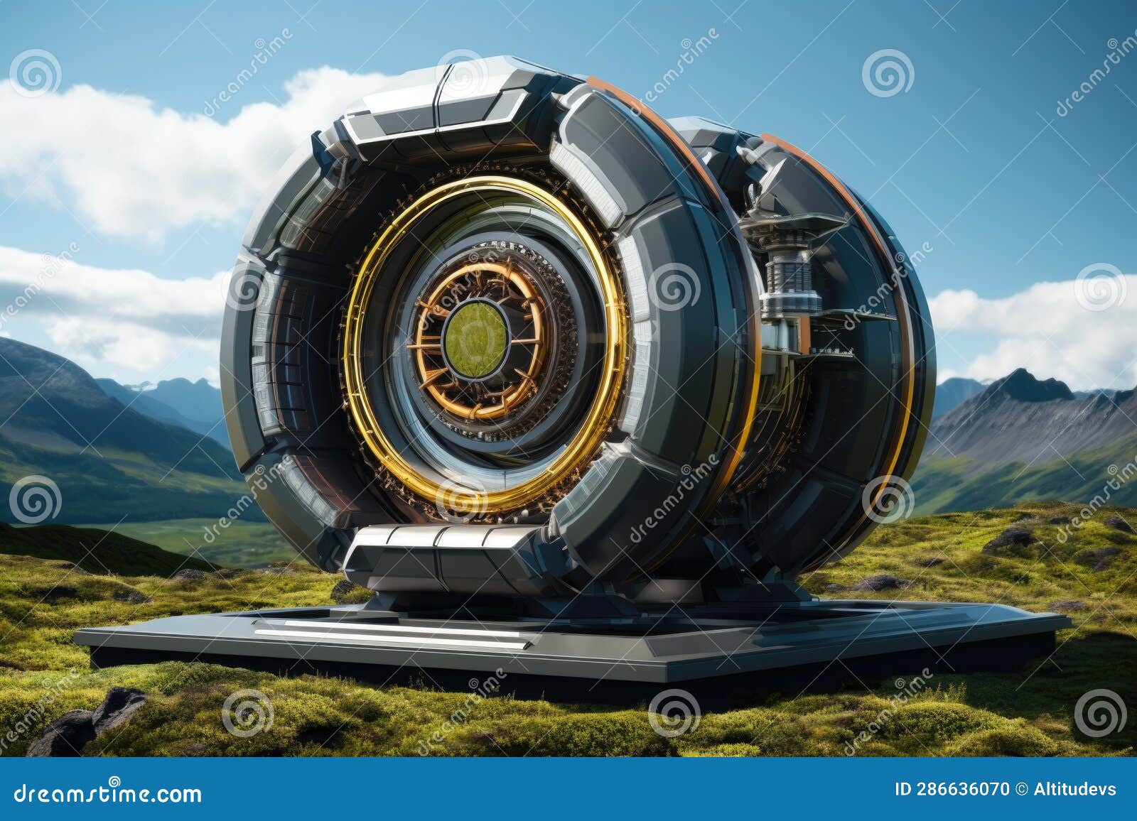 Flywheel Energy Storage System in Motion Stock Photo Image of clean