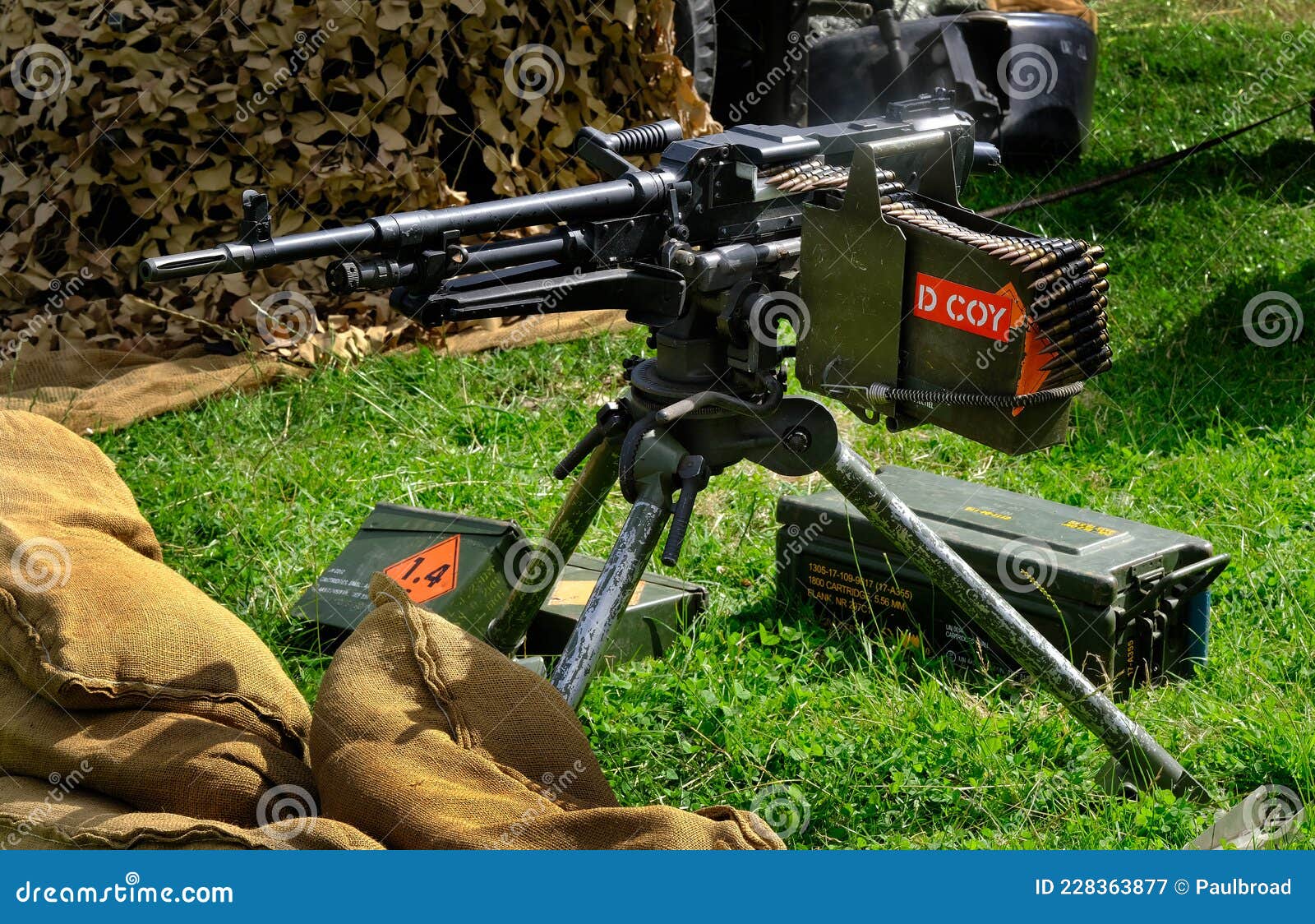 The FN MAG is a Belgian 7.62 Mm General-purpose Machine Gun Editorial  Photography - Image of dangerous, machine: 228363877