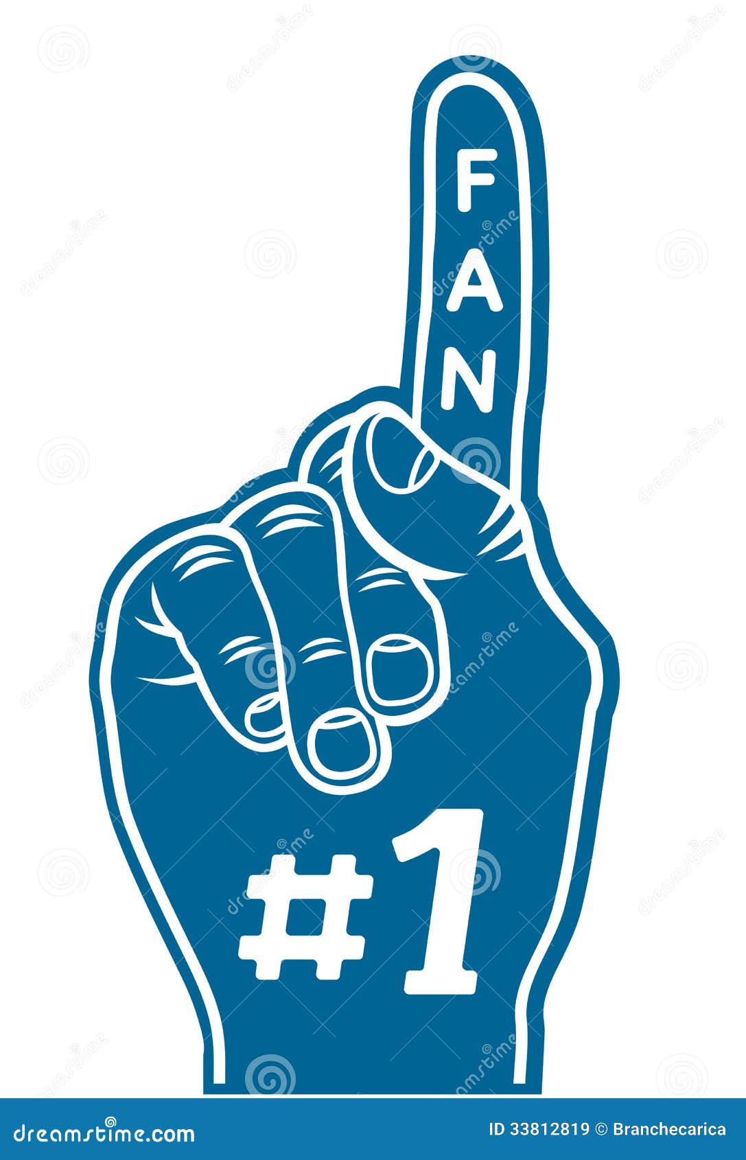 Foam Finger Number 1 Icon. Stock Photo | CartoonDealer.com #207032550