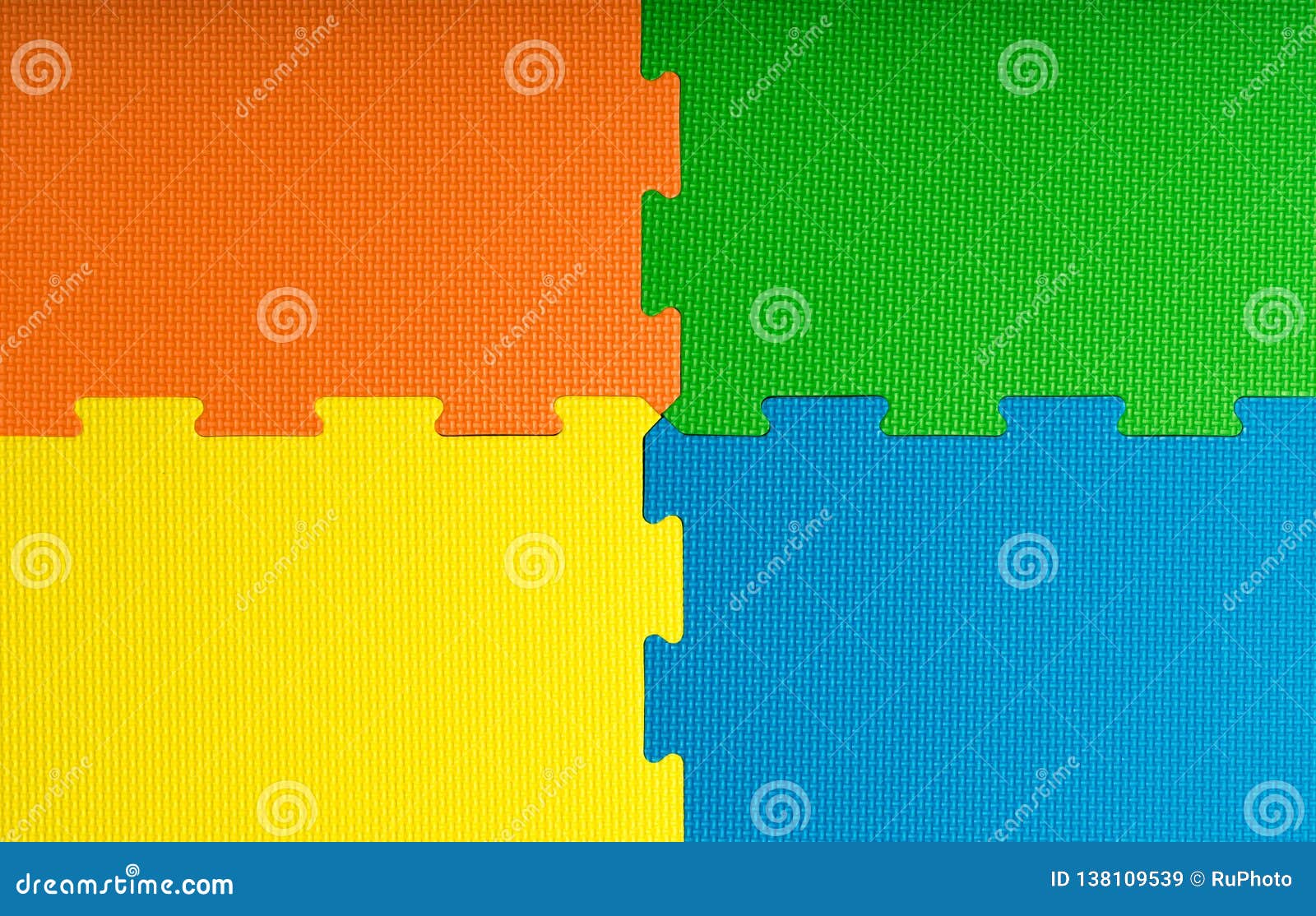 colourful foam mats
