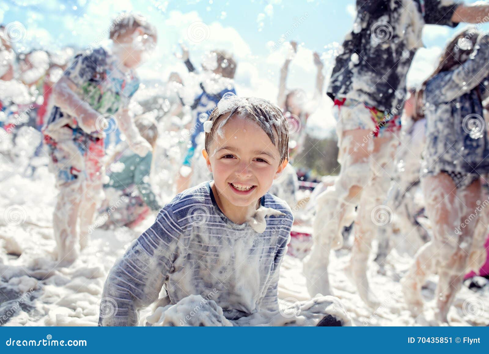 foam party and summer fun in the sun