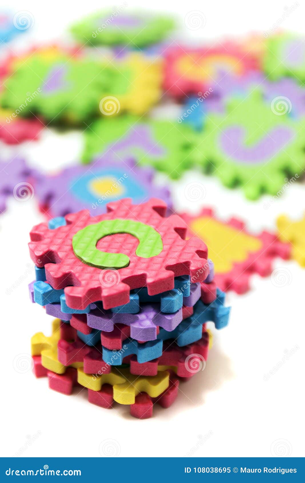 Foam Puzzle Letter Uppercase Stock Image - Image of kids, teaching