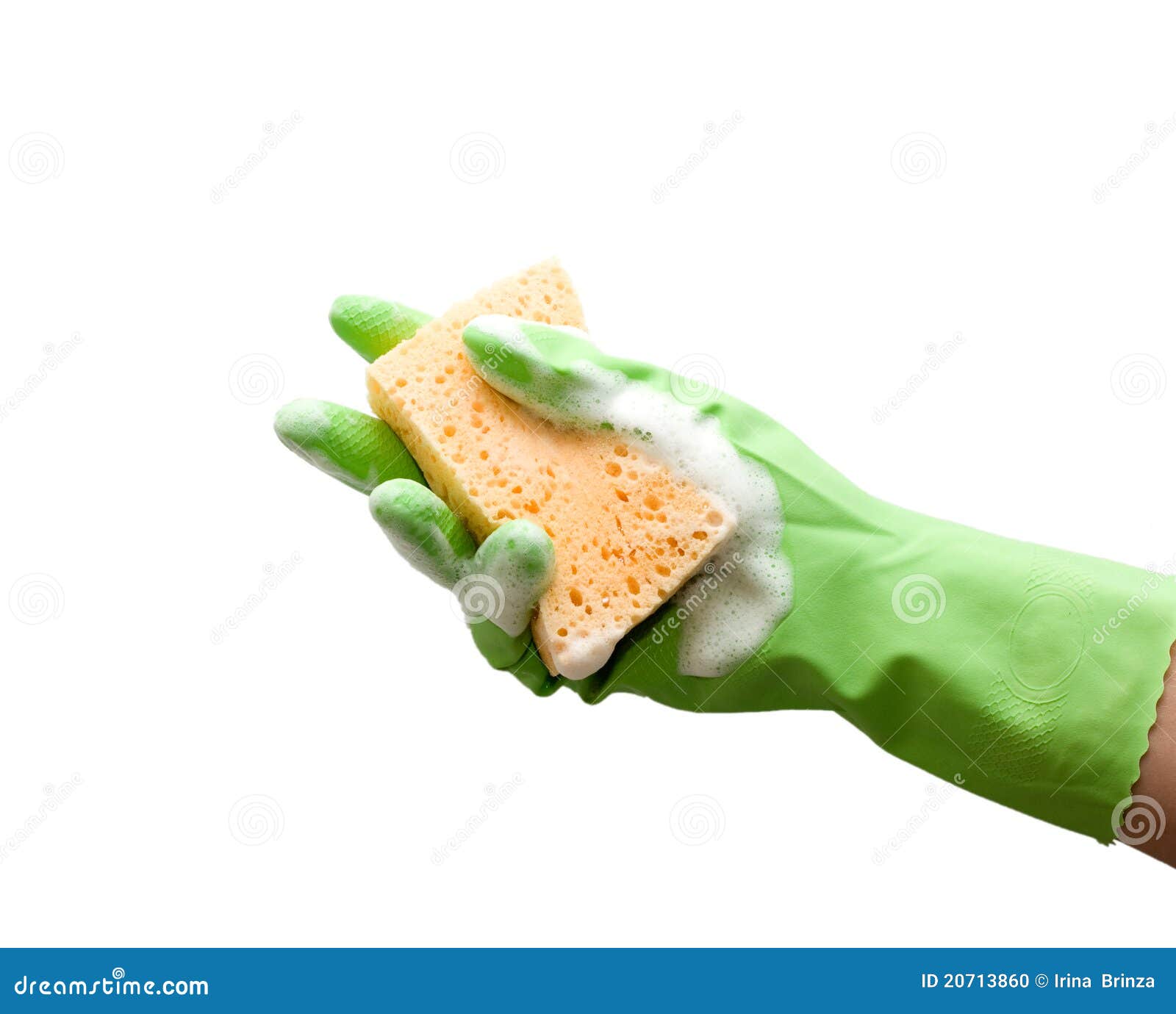 foamy cleaning sponge