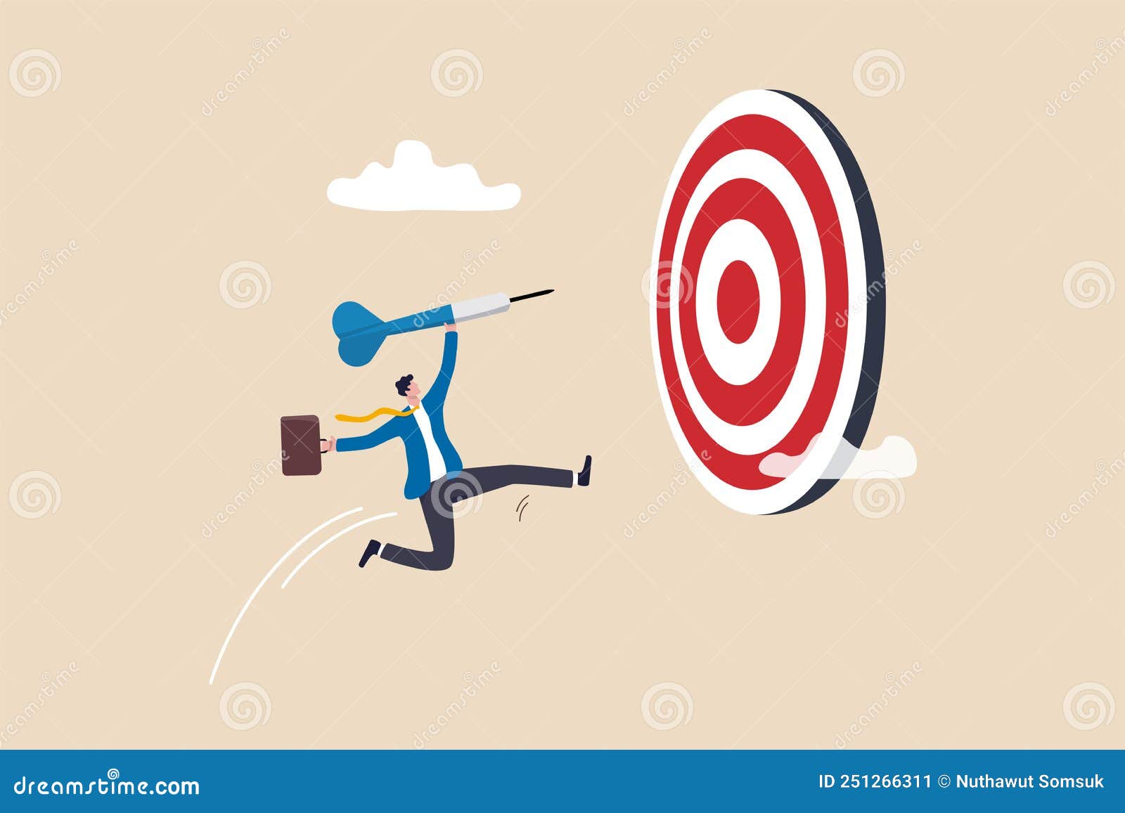 focus on business goal, reaching target or achievement, achieve business objective or purpose, motivation to success concept,